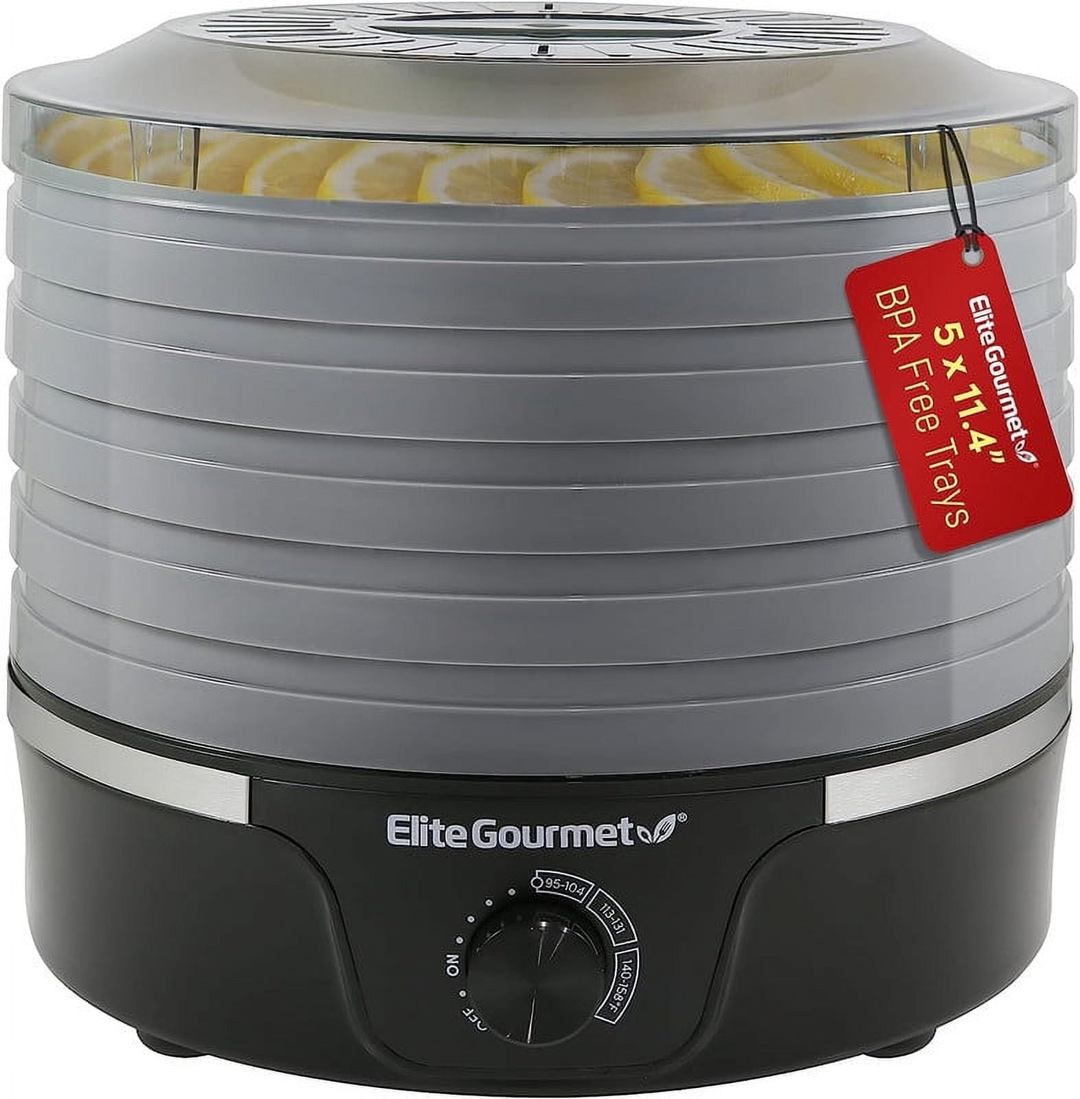Elite Gourmet Food Adjustable Temperature Dehydrator