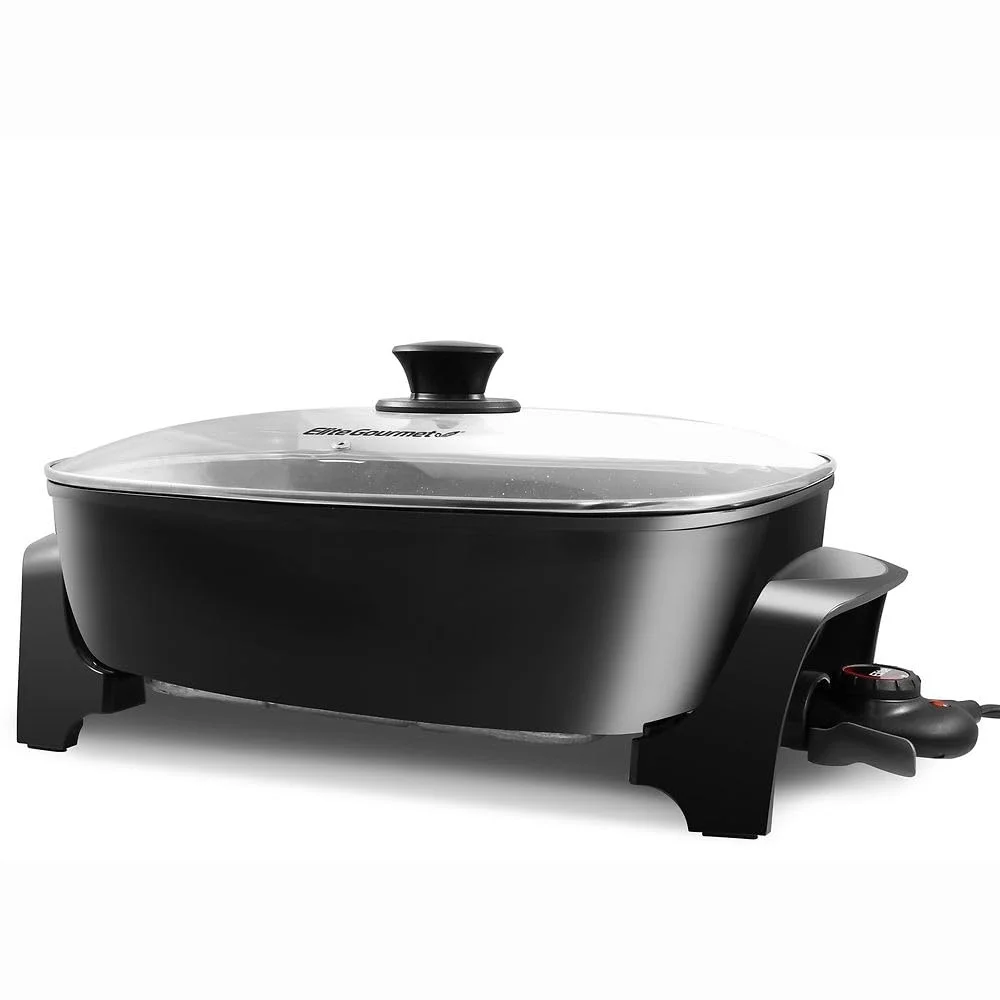 Elite Platinum 8Qt. Jumbo Electric Skillet w/ Easy-Pour Spout