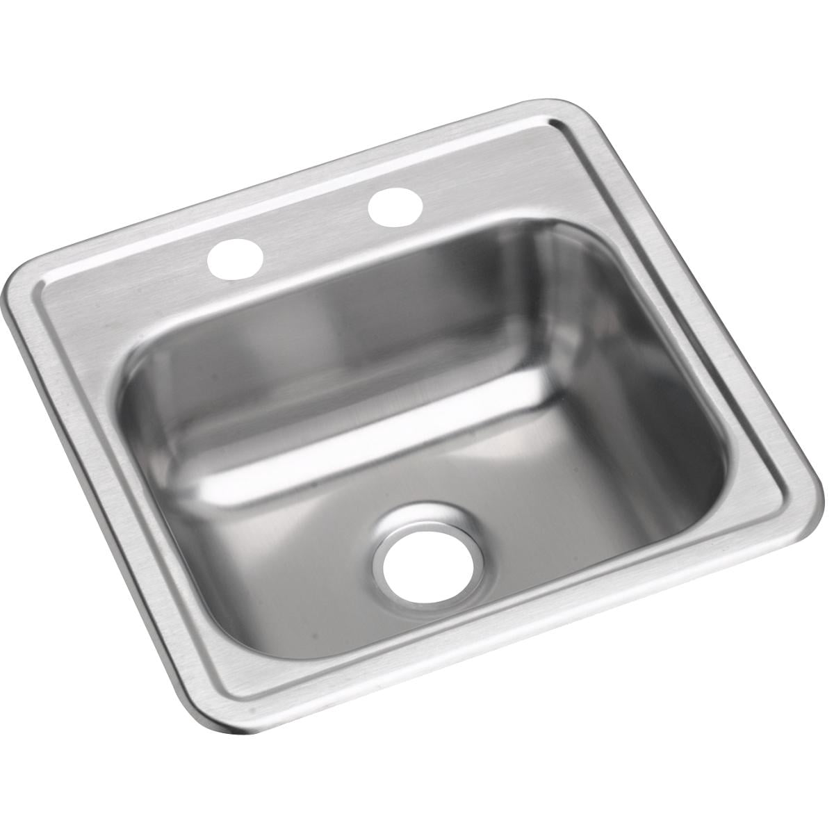 Elkay Dayton Stainless Steel 15" x 15" x 5-3/16", Single Bowl Drop-in Bar Sink