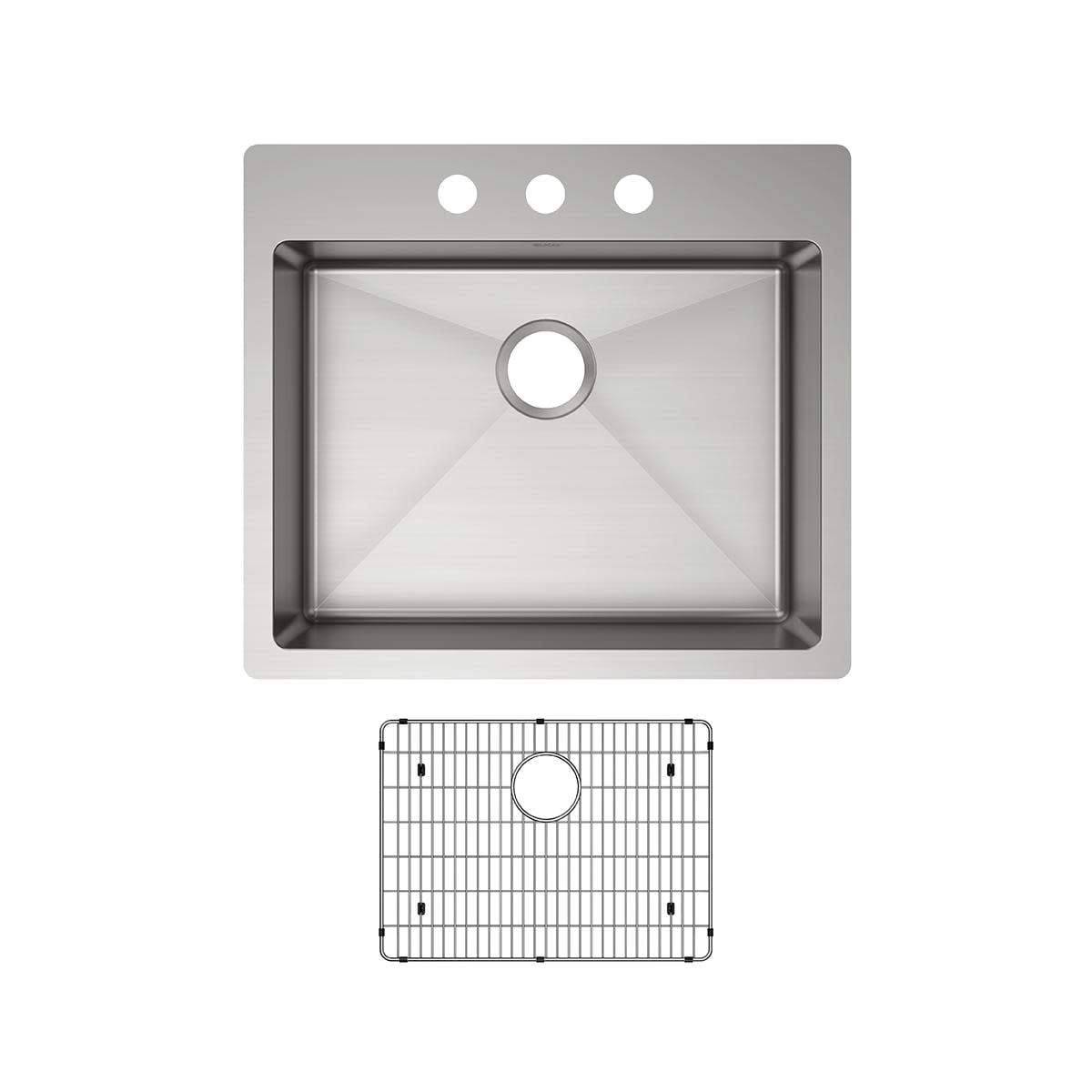 Elkay 25X22 3H 1B SS DU MNT KITC SINK PKG