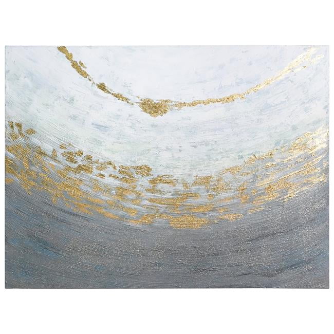 Empire Art Direct Golden Tundra Textured Metallic Hand Painted Wall Art, 30" x 40" x 1.5", Ready to hang
