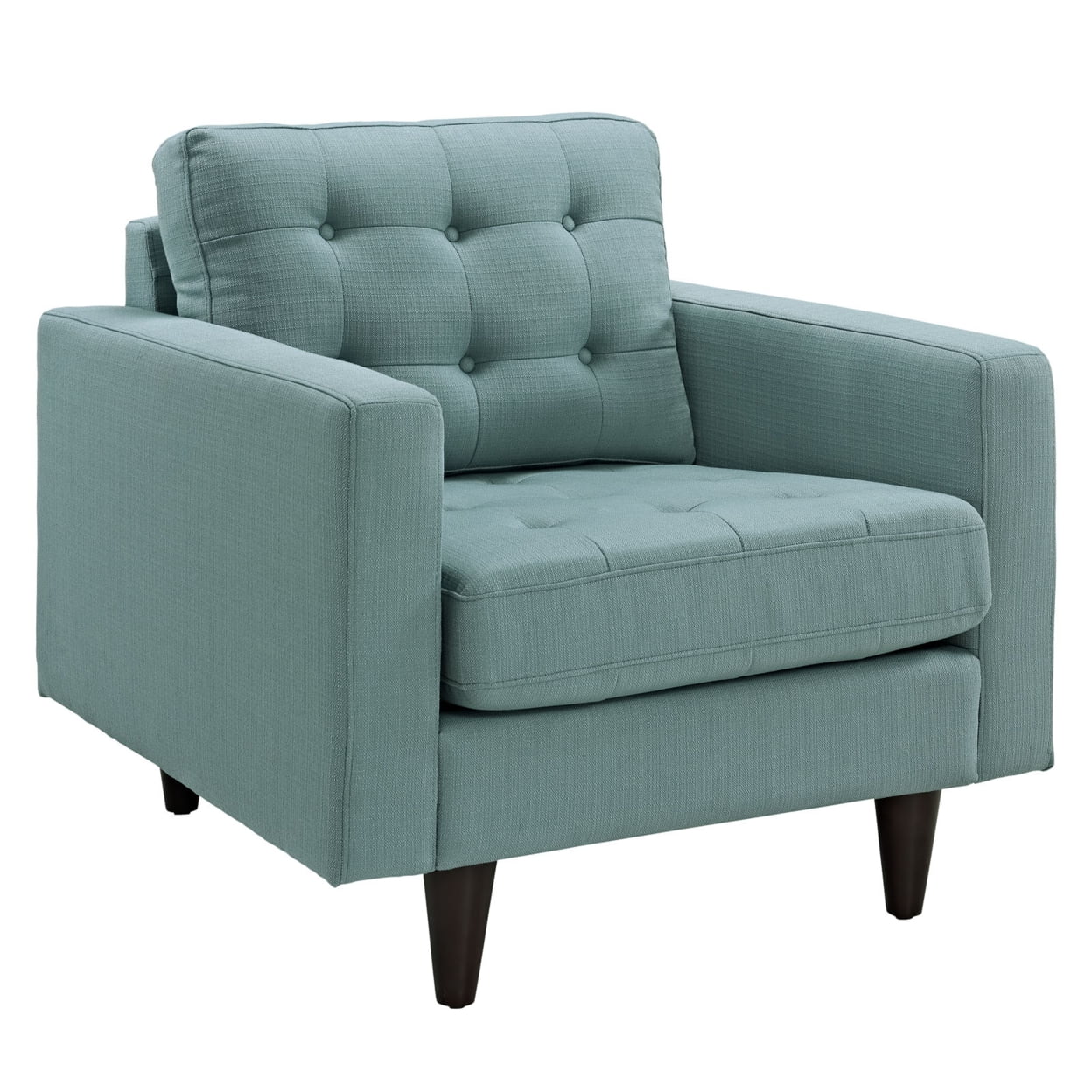Modway Empress Upholstered Fabric Armchair in Laguna