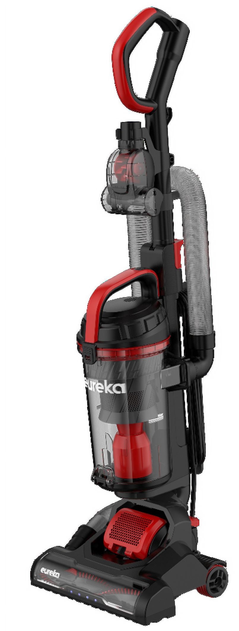 Eureka Max Swivel Pro Upright Vacuum, Pet Turbo, Swivel Steering, LED Headlights, Extended Reach, Red