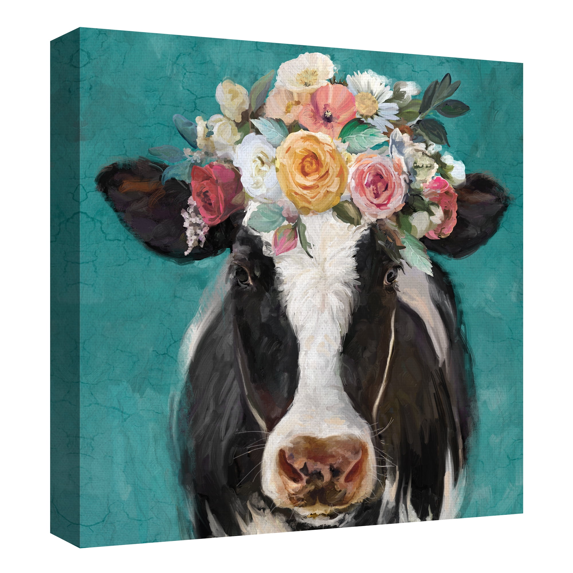 Fancy Cows II by Studio Arts Canvas Art