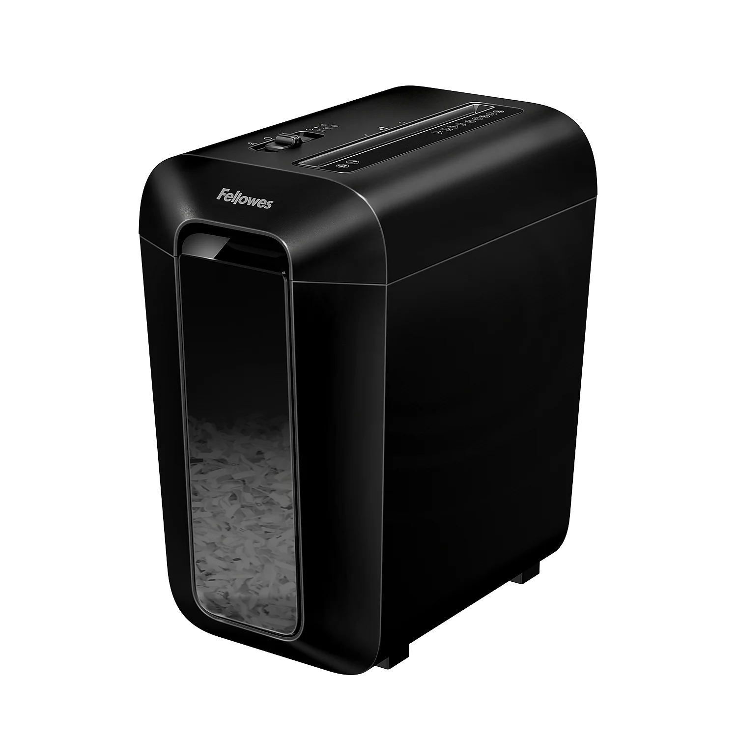 Fellowes LX65 Non-continuous Cross-cut Shredder, P-4, 10 Per Pass, Black