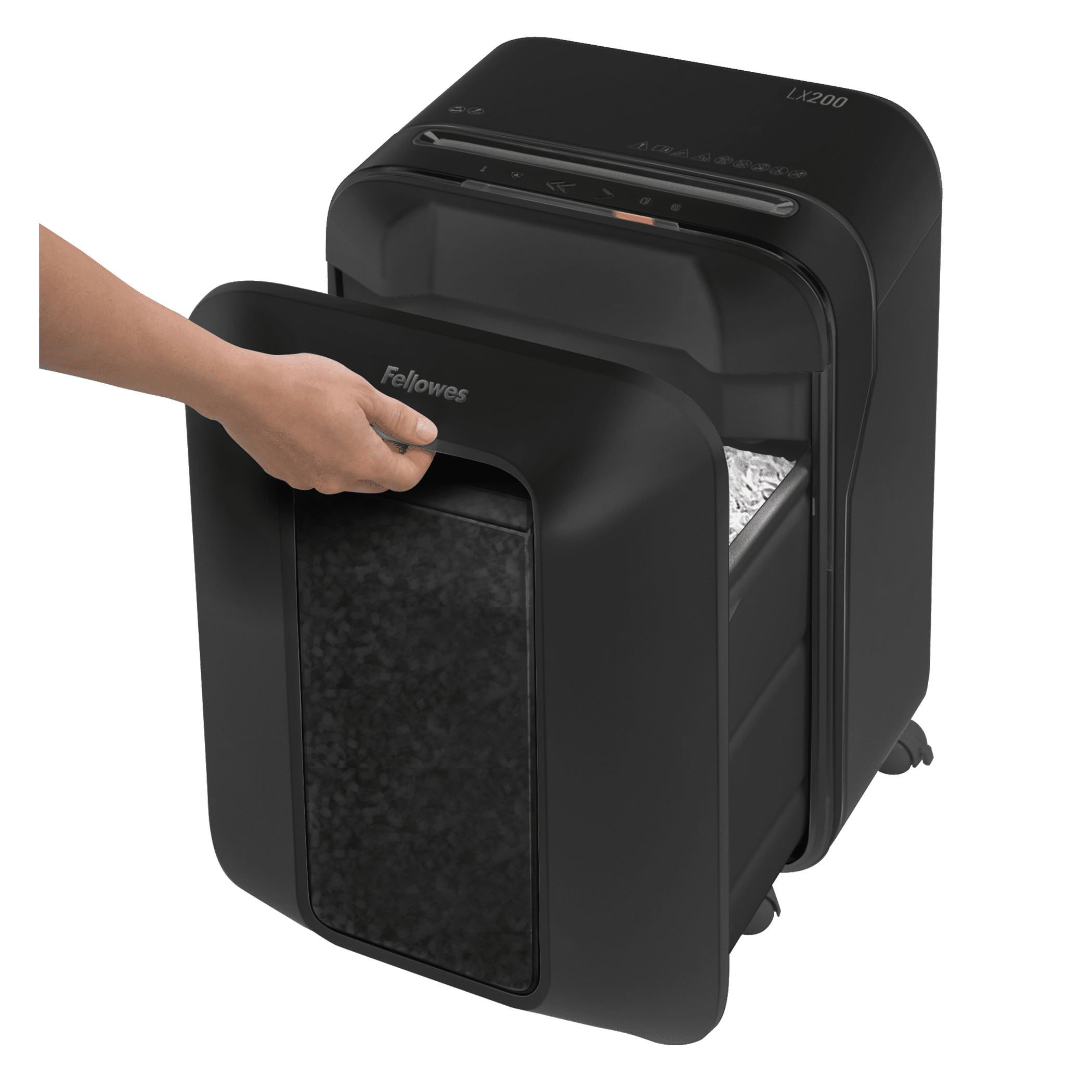 Fellowes Powershred LX200 Micro-Cut Paper Shredder, Black