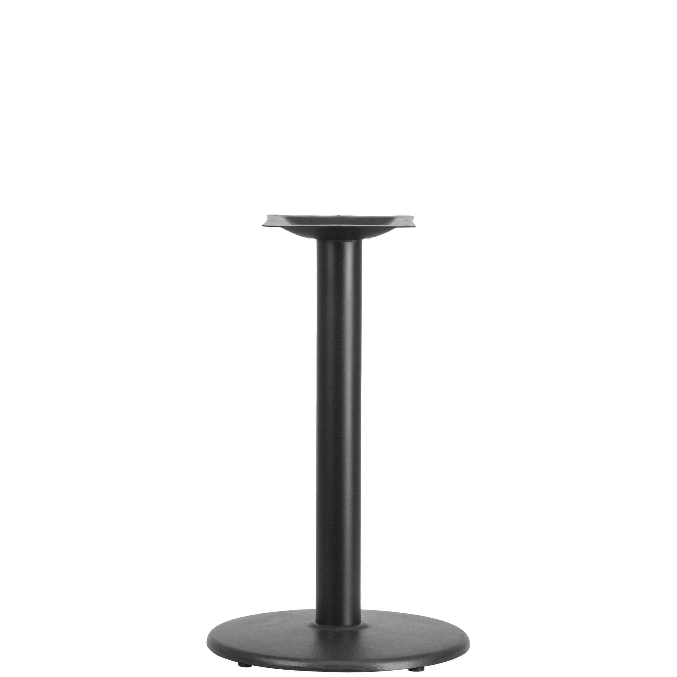 Flash Furniture Beverly 18" Round Restaurant Table Base with 3" Dia. Table Height Column, Black