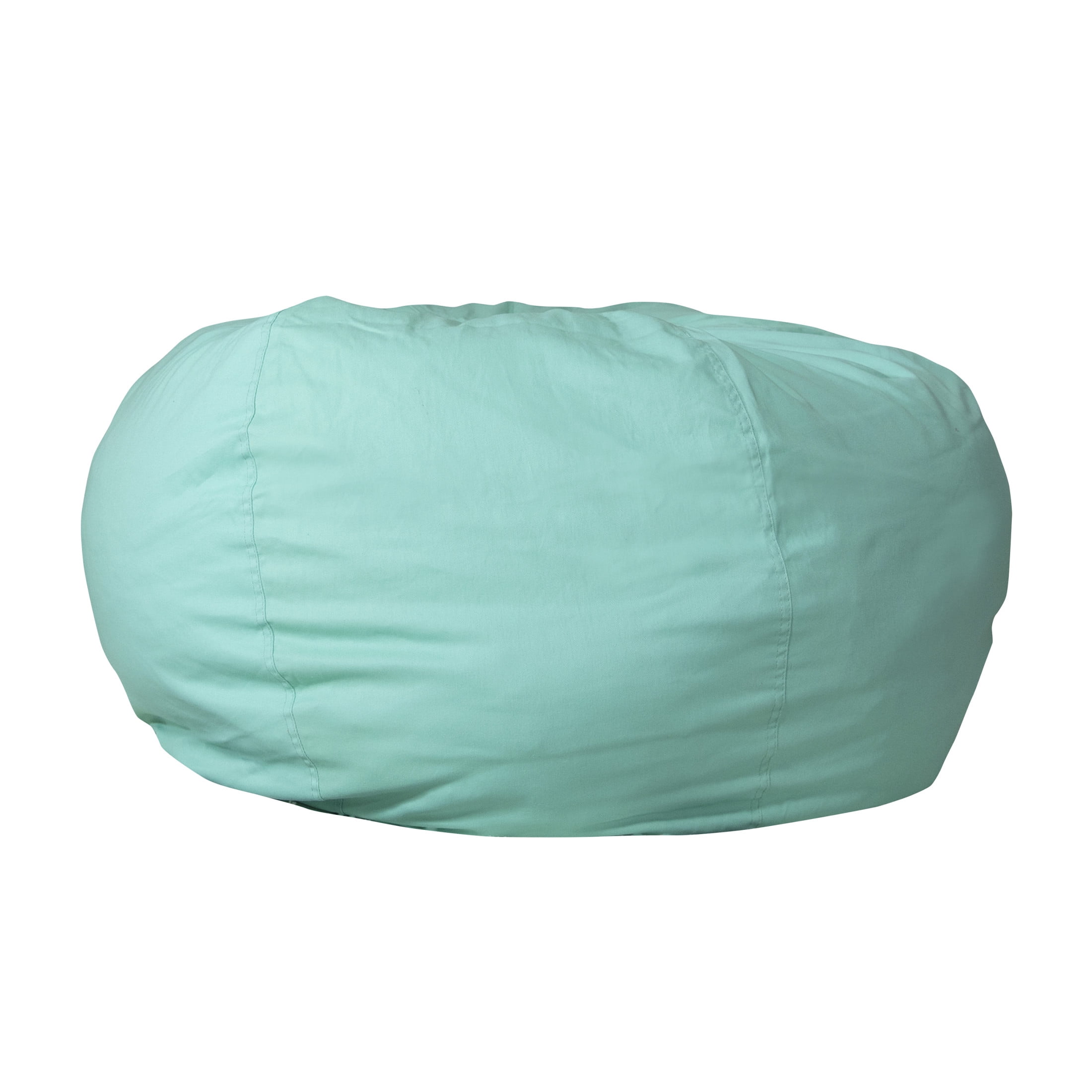 Flash Furniture Duncan Oversized Solid Mint Green Refillable Bean Bag Chair for All Ages