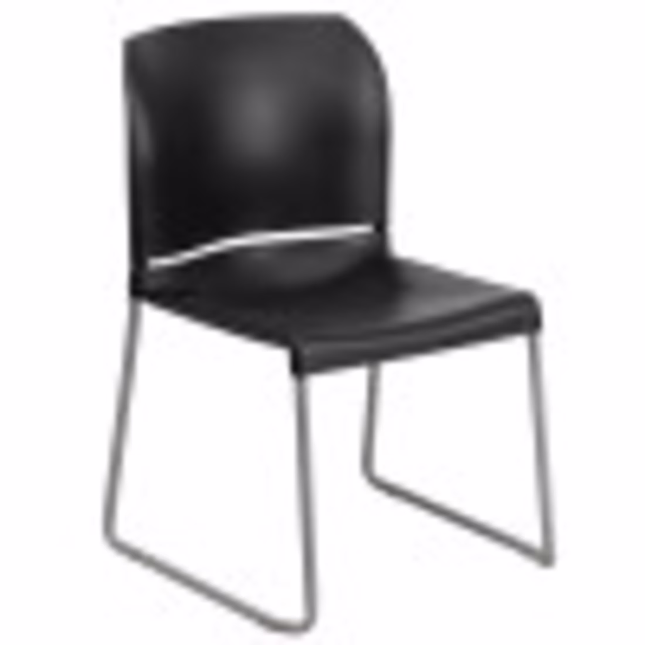 Flash Furniture Hercules Series Ergonomic Contoured Stacking Chairs, Set of 5, Black
