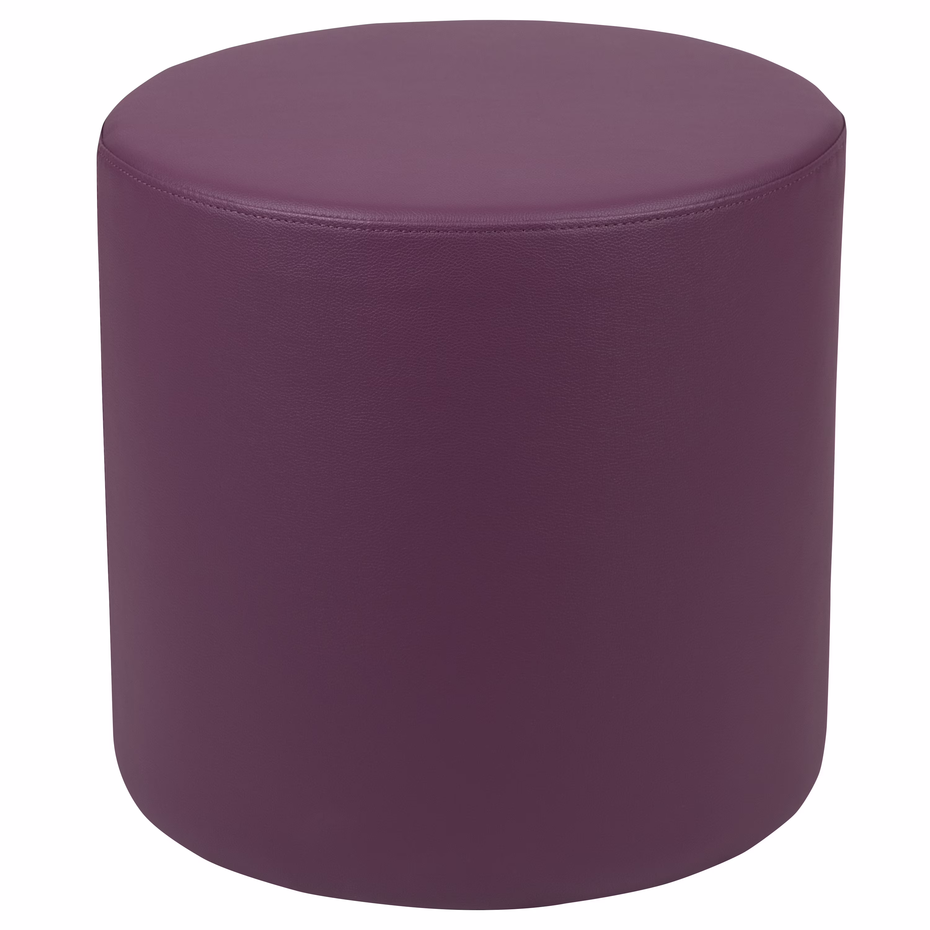 Flash Furniture Nicholas Soft Seating Flexible Circle for Classrooms and Common Spaces - 18" Seat Height (Purple)