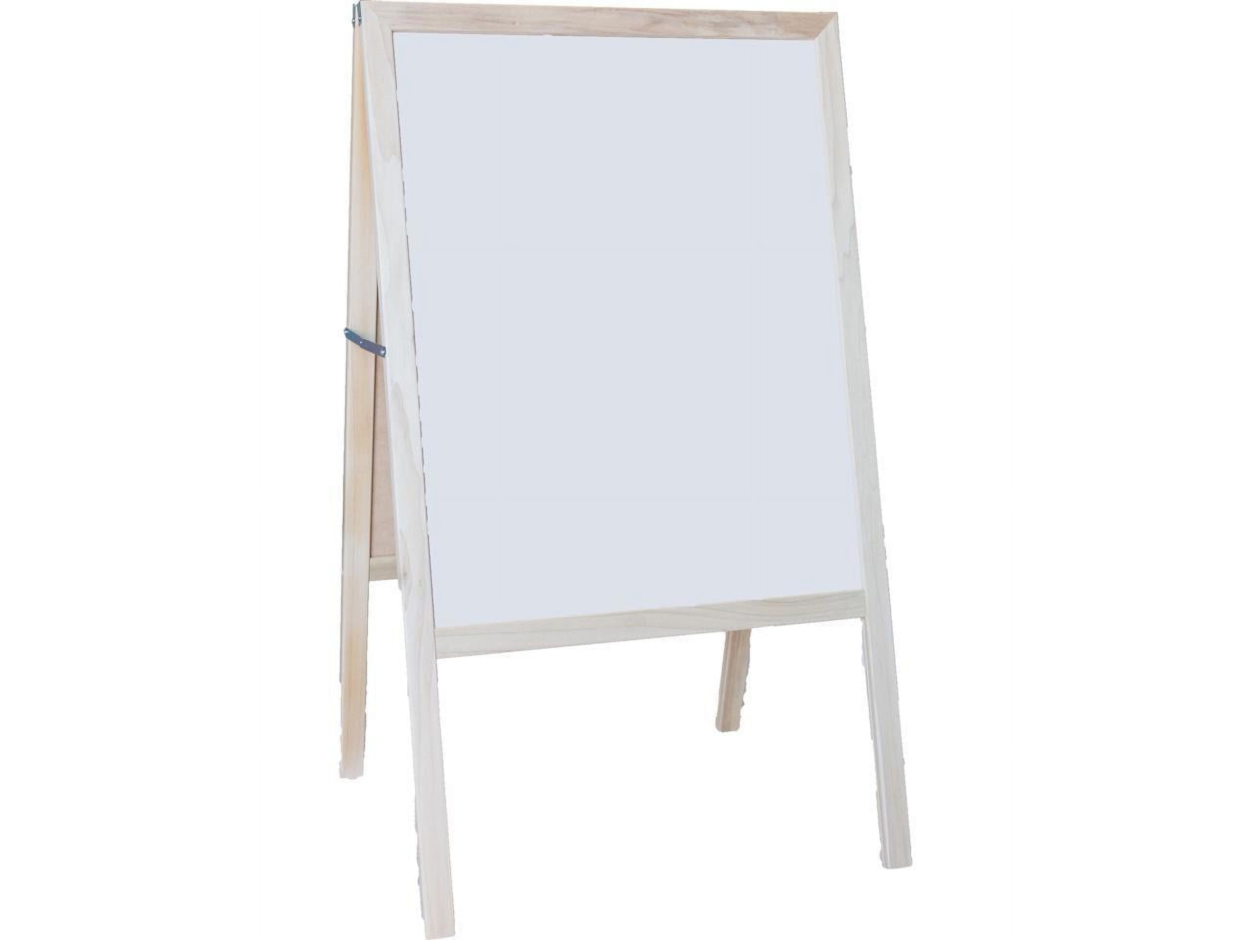 Crestline Products Natural White Dry Erase Black Chalkboard Marquee Easel, 42 Inch x 24 Inch