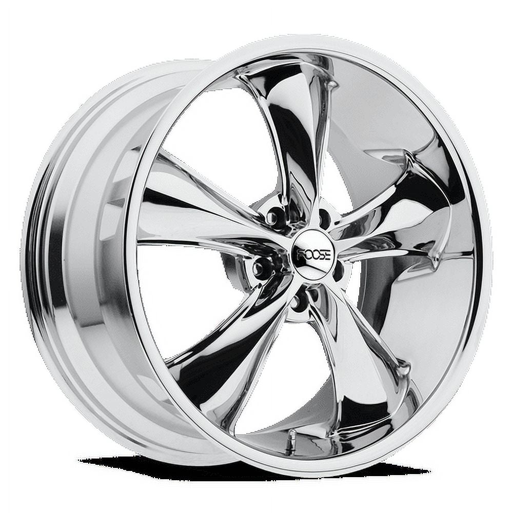 Foose 1PC Aluminum Rim F105 LEGEND 18X8.5in Chrome Plated Finish, F105188565+34