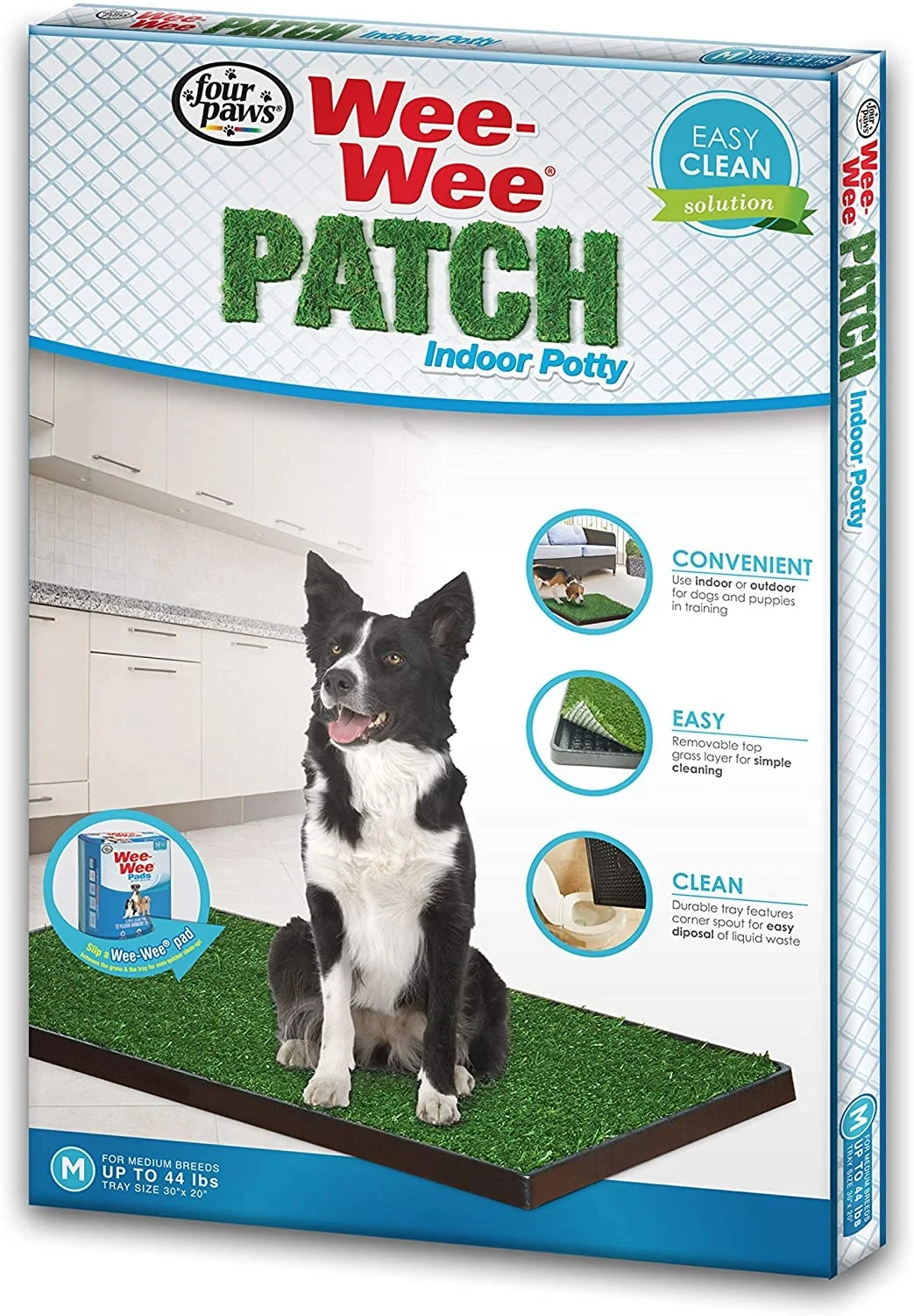 Four Paws Wee-Wee Patch Indoor Potty Medium 30" x 20" x 1"