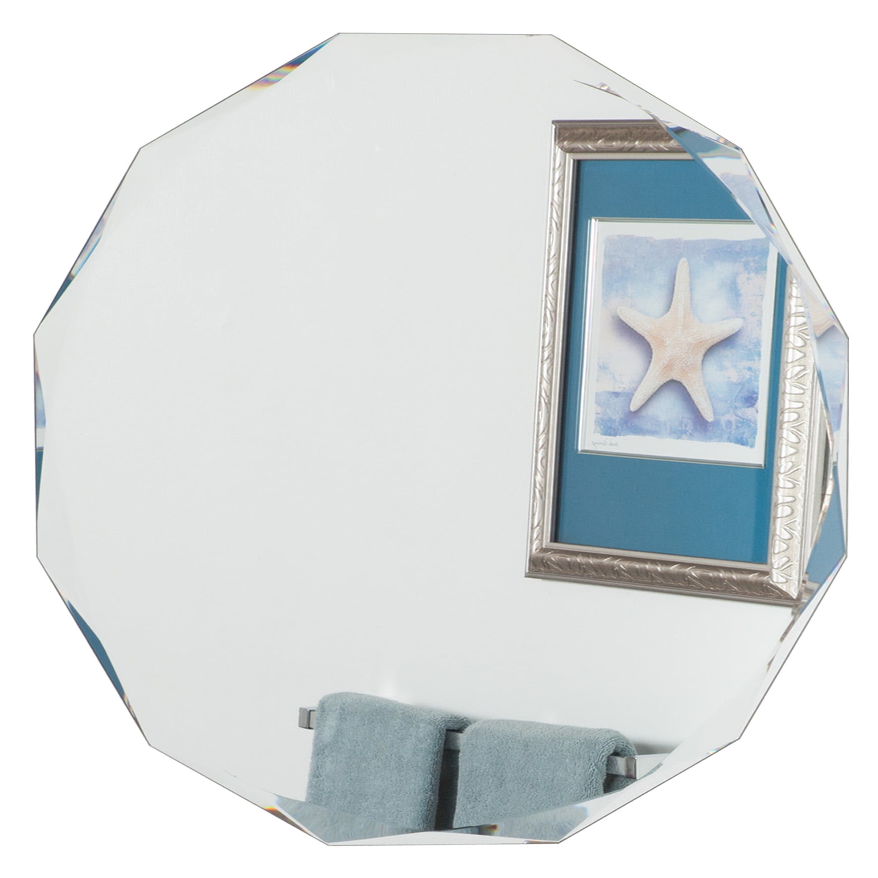 Frameless Diamond Wall Mirror