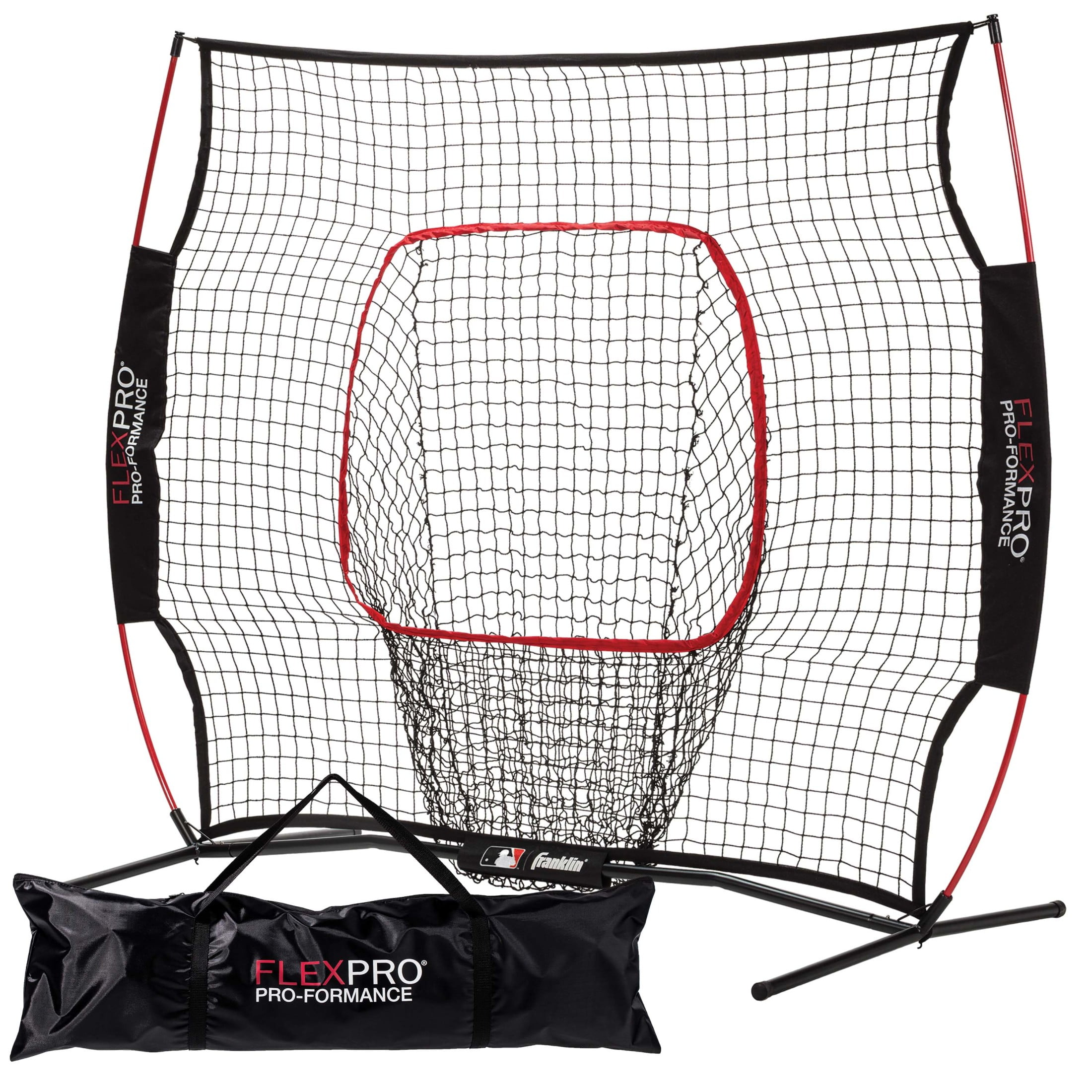 Franklin Sports MLB Flexpro Baseball Backstop Net + Pitching Target - 7'x7'