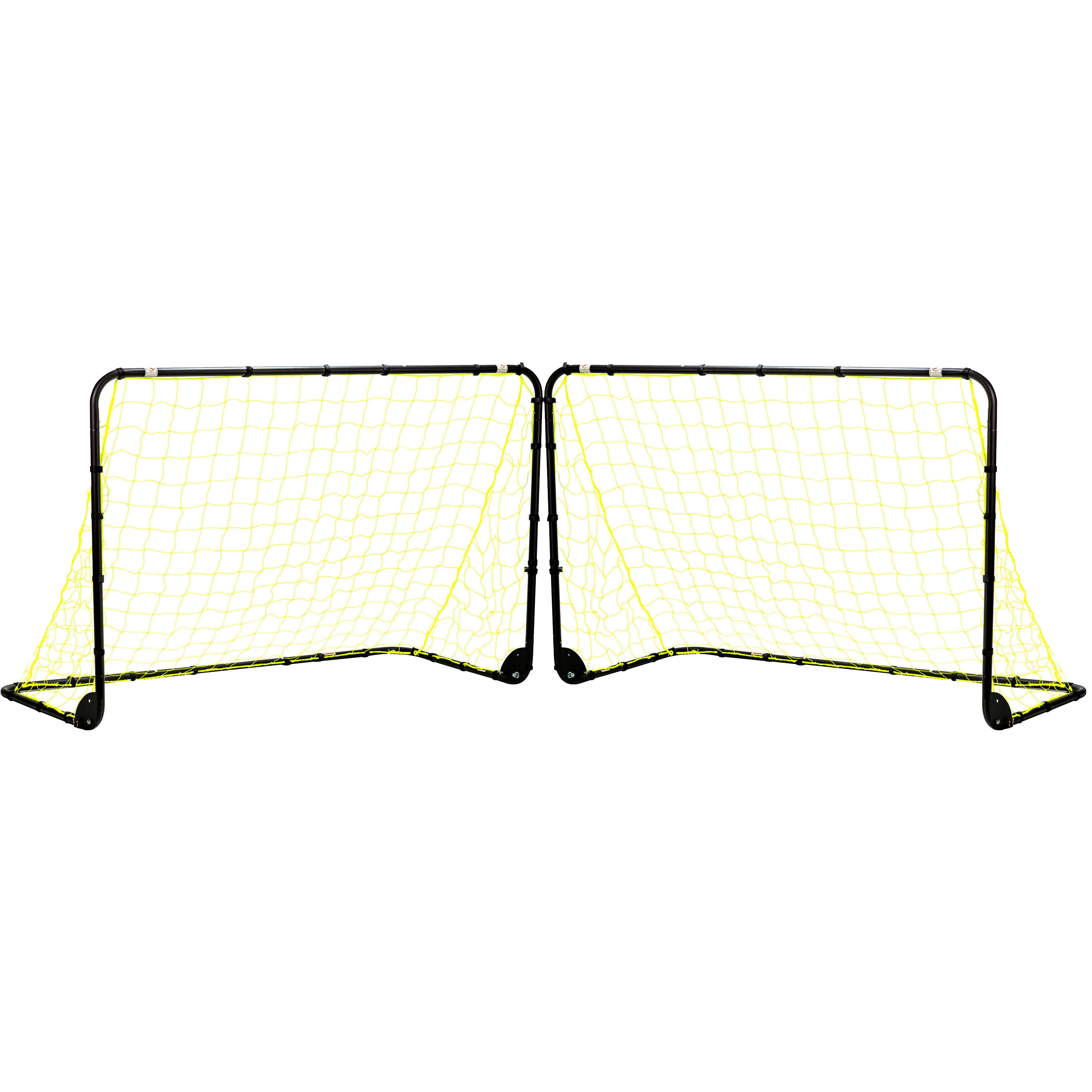 Franklin Sports 6' X 4' Black Folding Goal Value Bundle (Set of 2)