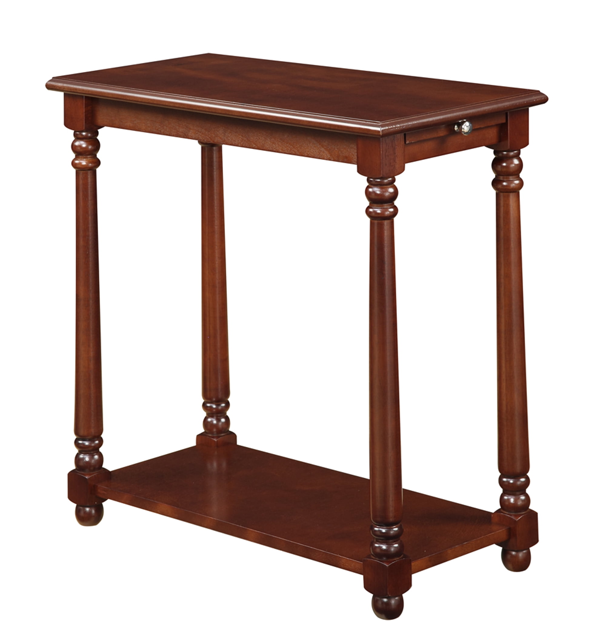 French Country Regent End Table, Mahogany
