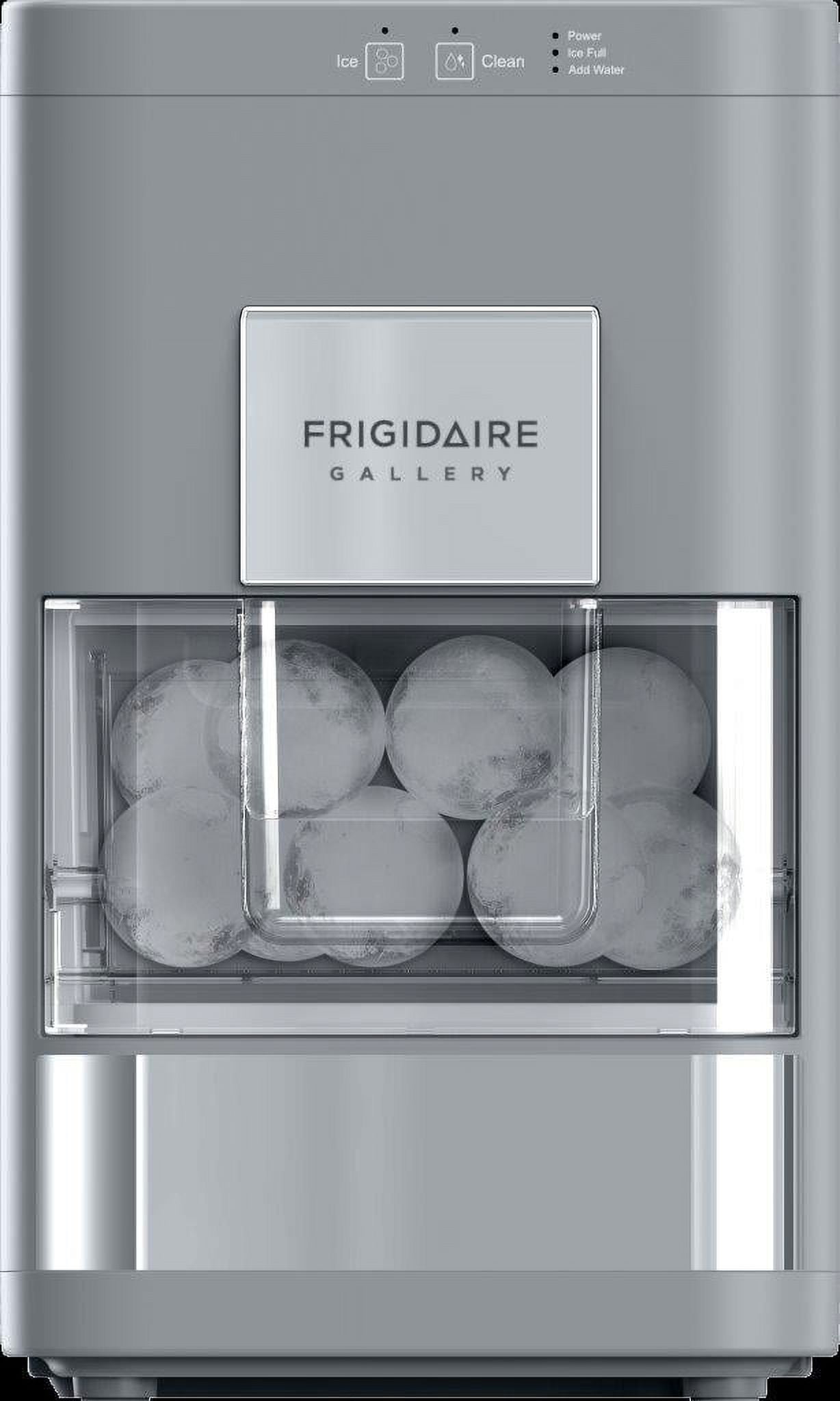 Frigidaire Gallery Artisanal Clear Sphere Ice Maker, Touch Control, Gray, Model EFIC242-GRAY