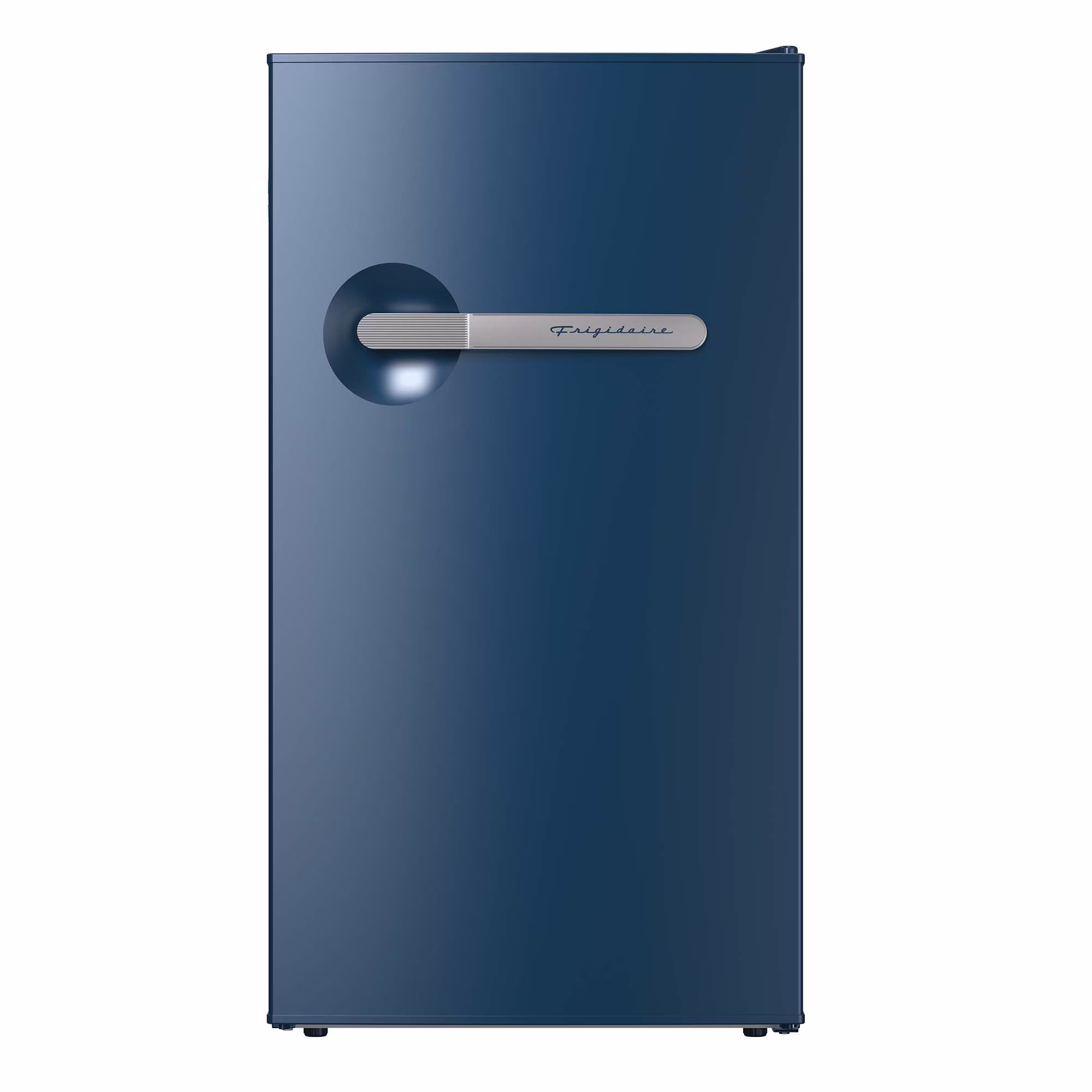 Frigidaire 3.1 cu. ft. retro compact fridge built-in side bottle opener W: 18.9" x L: 17.95" X H: 33.27" (Azure)
