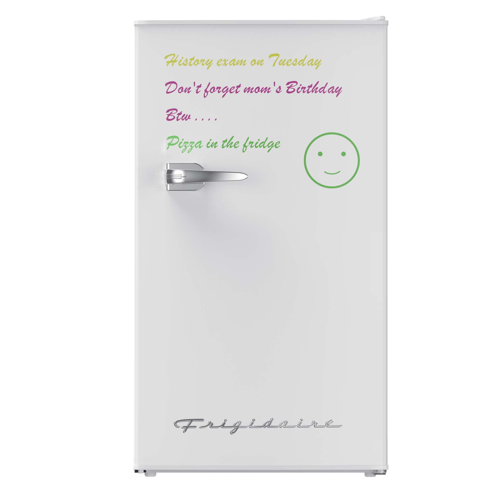Frigidaire 3.2 Cu Ft. Retro Dry Erase Compact Refrigerator EFR331, White