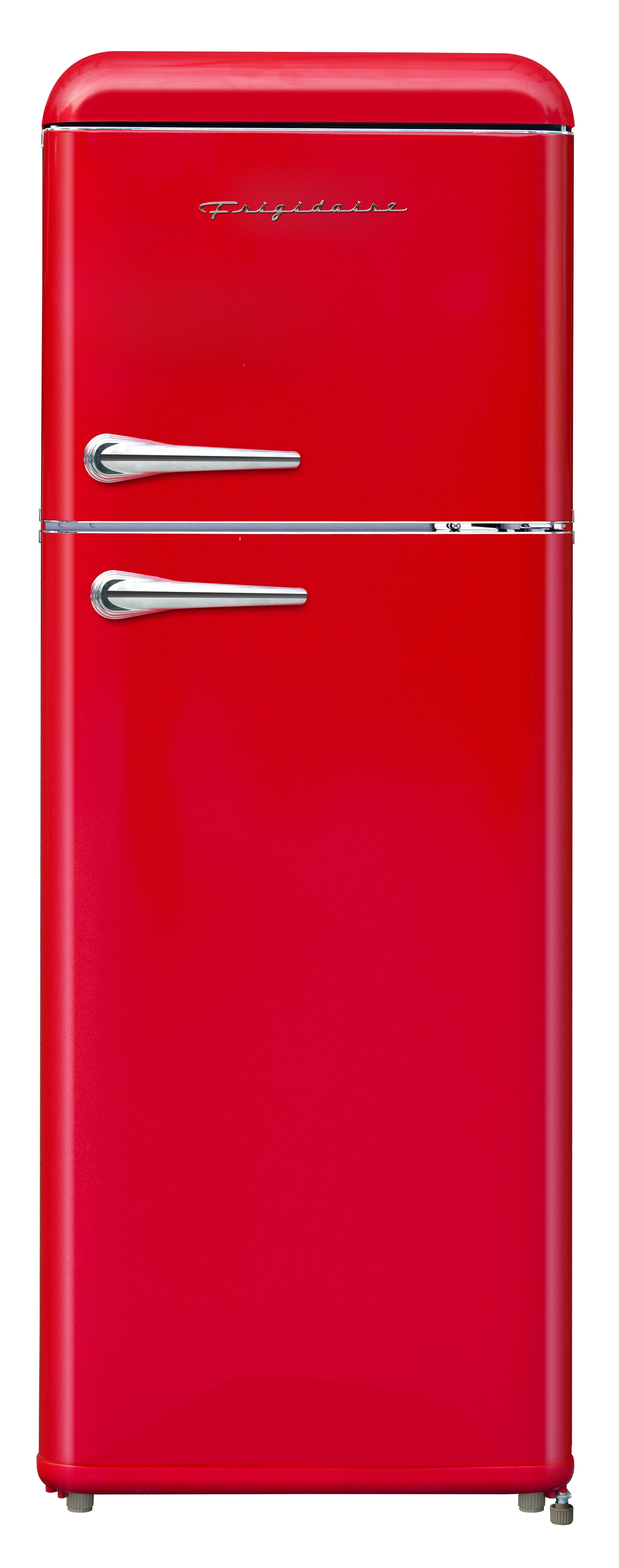 Frigidaire 7.5 Cu. Ft. Top Freezer Refrigerator in RED, Rounded Corners - RETRO, EFR756