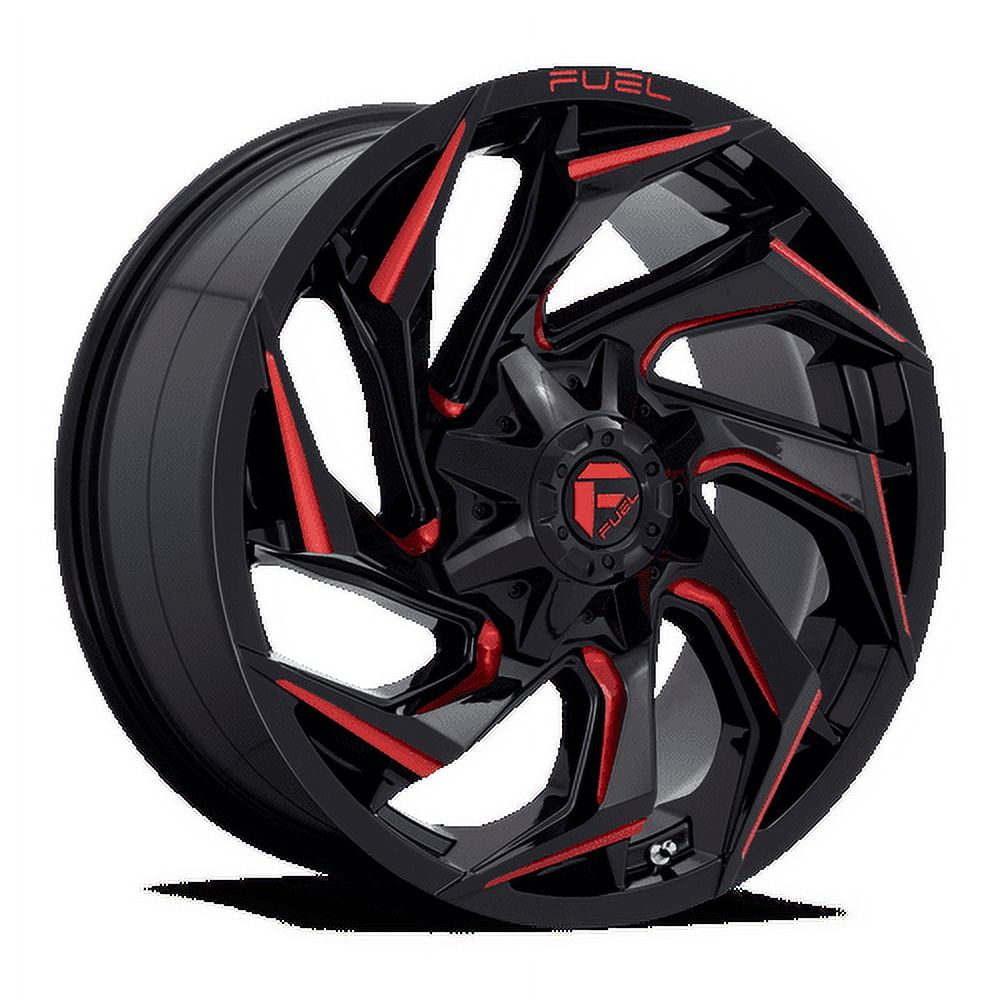 Fuel D755 Reaction 20X10 8X170 -18Et 125.1Cb Gloss Black Milled With Red Tint Wheel