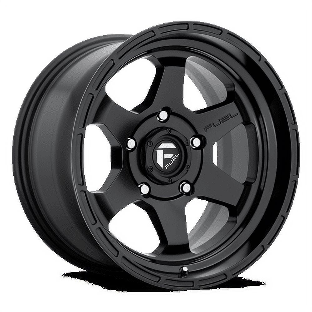 Fuel 1PC Aluminum Rim D664 SHOK 17X9in Matte Black Finish, D66417908445