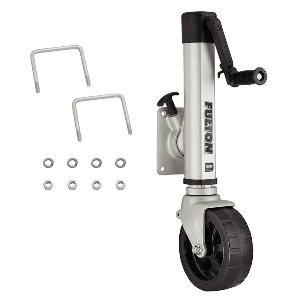 Fulton 1413040134 1,600 Pound Bolt/Weld On F2 Trailer Tongue Jack, Wide Track