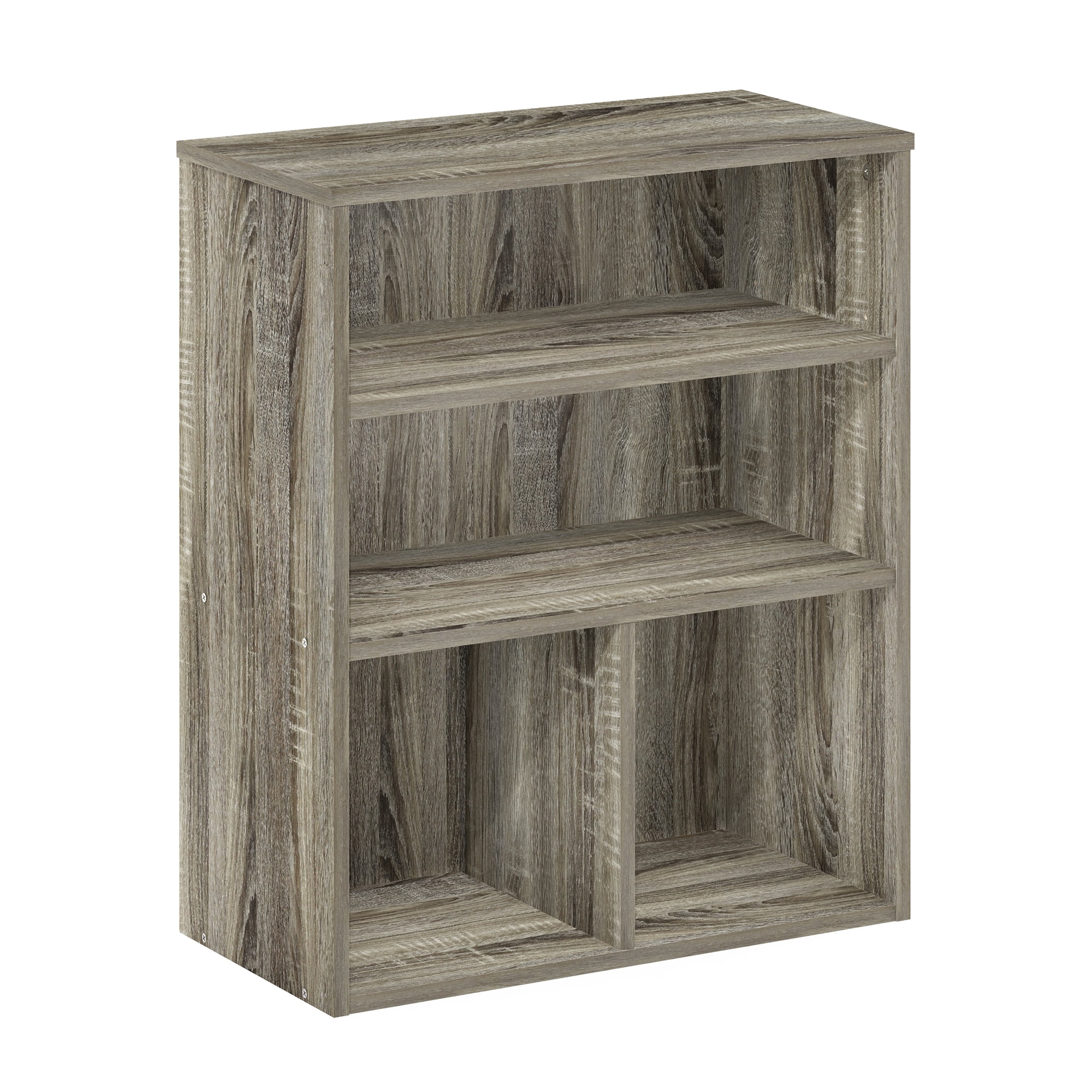 Furinno Pasir 3 Tier Display Bookcase in French Oak