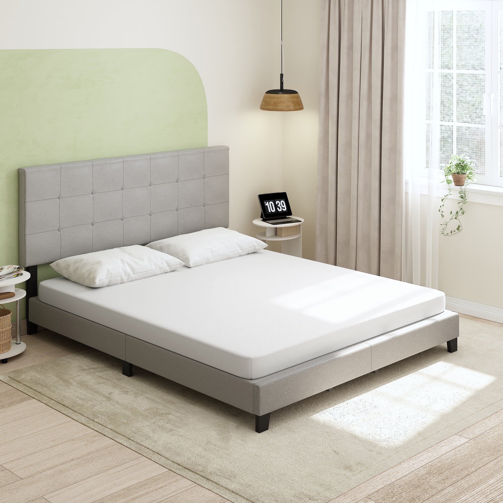 Furinno Tidur Cooling Gel Memory Foam Mattress, 5 Inch, California King