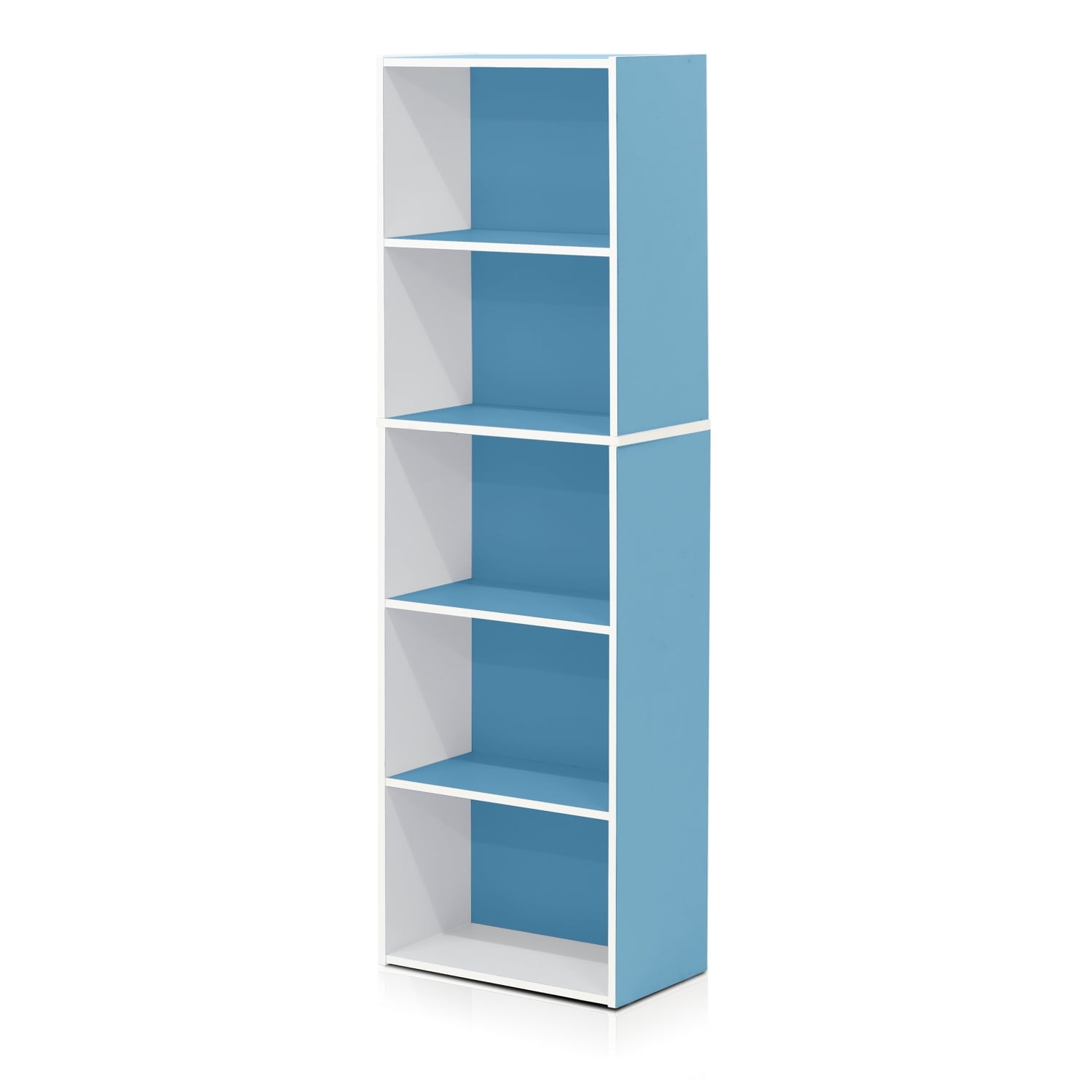 Furinno 11055 5-Tier Reversible Color Open Shelf Bookcase