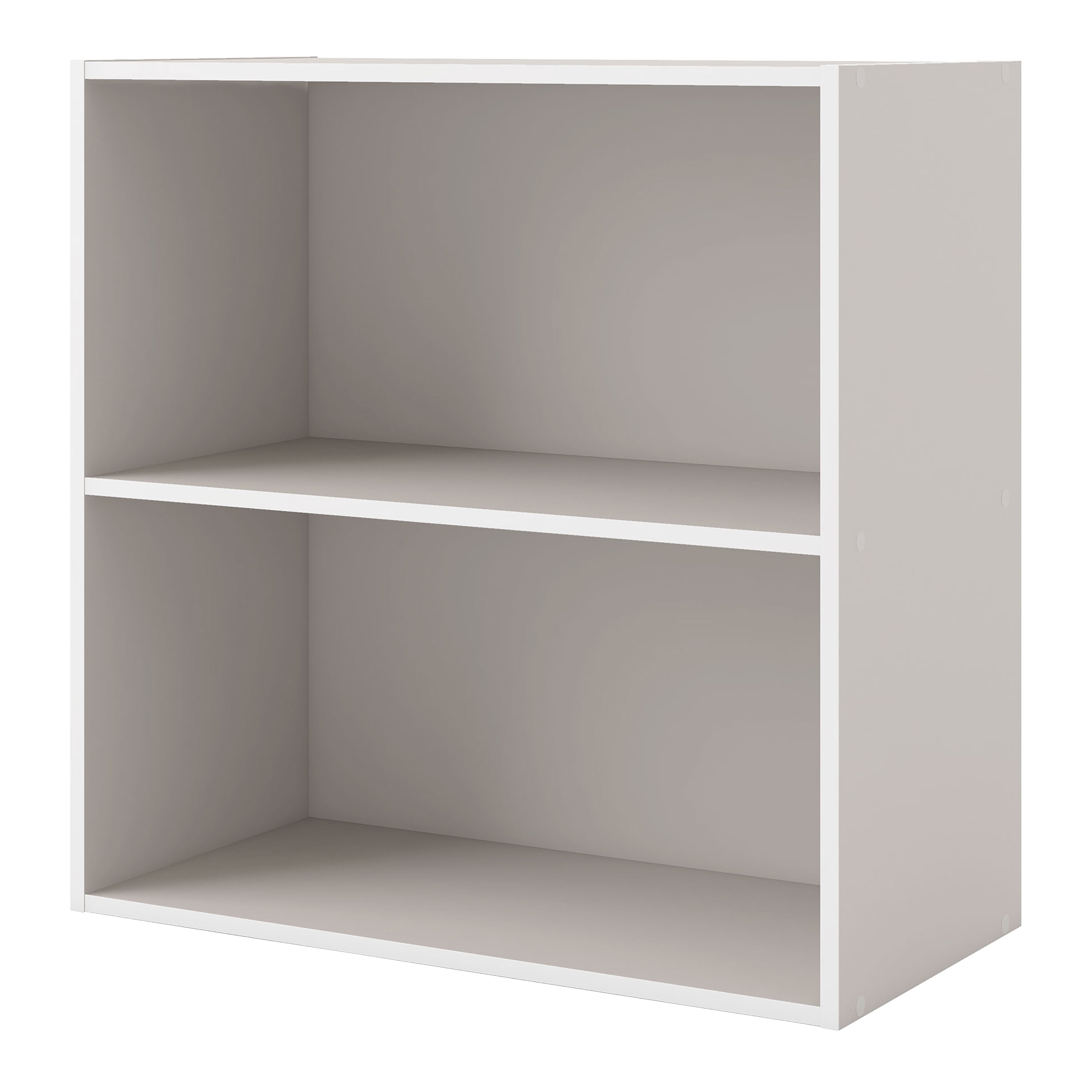 Furniture of America Brooks Stackable 2-Tier Wood Gray Bookcase