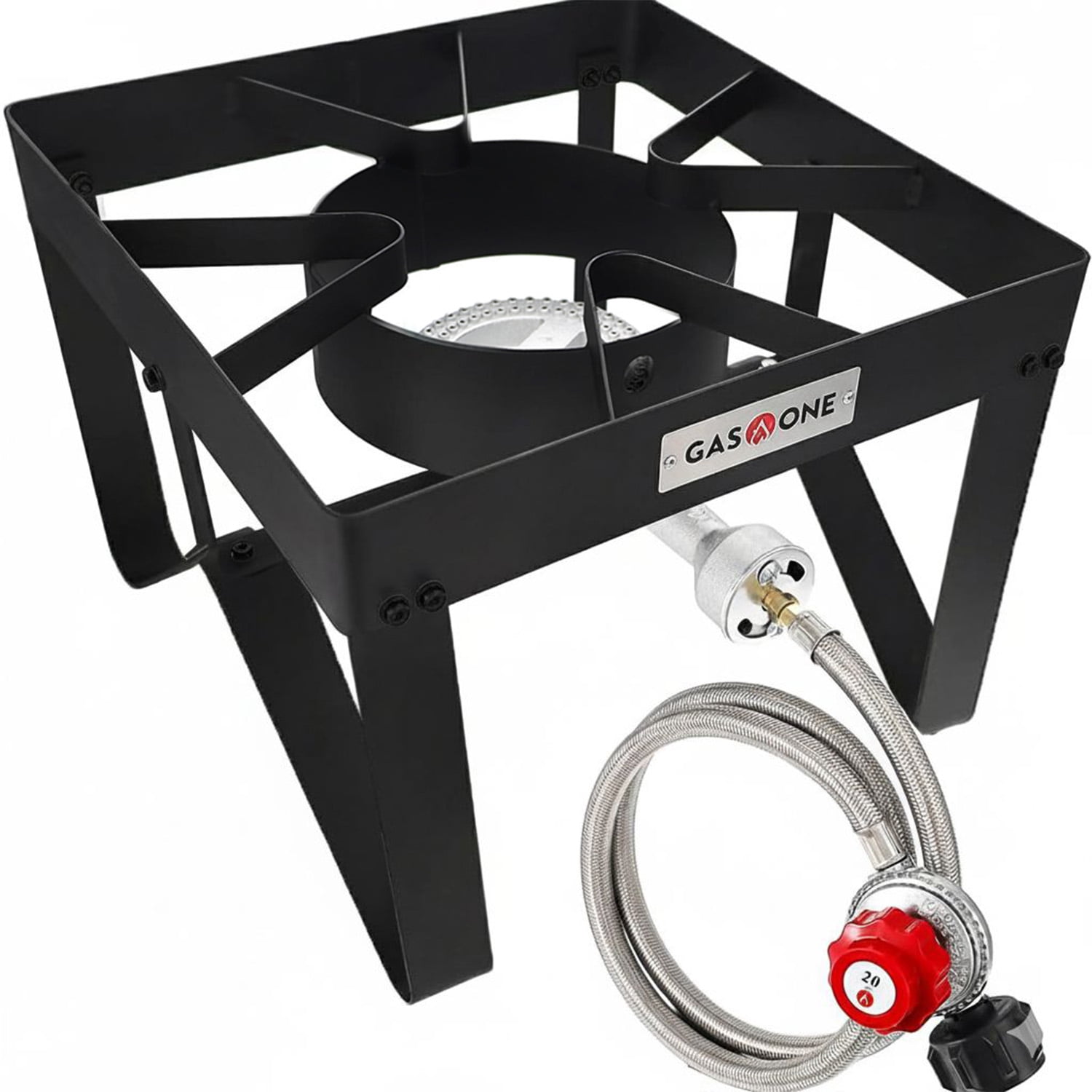 GasOne Propane Gas Outdoor Stove with High Pressure Braided Hose