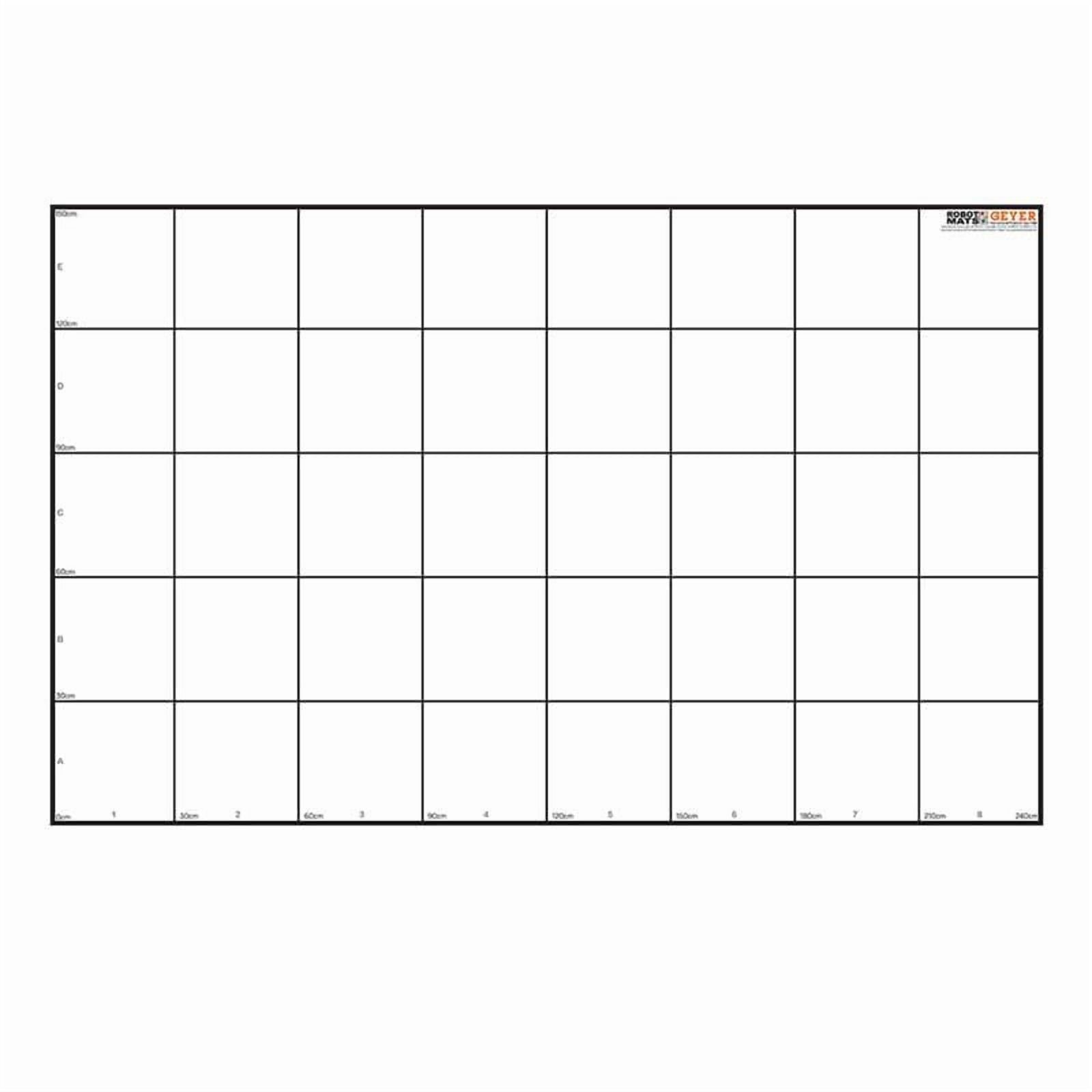 Geyer Instructional Wonder League Robotics Competition Grid Mat, 150cm x 240cm with 30cm Grid