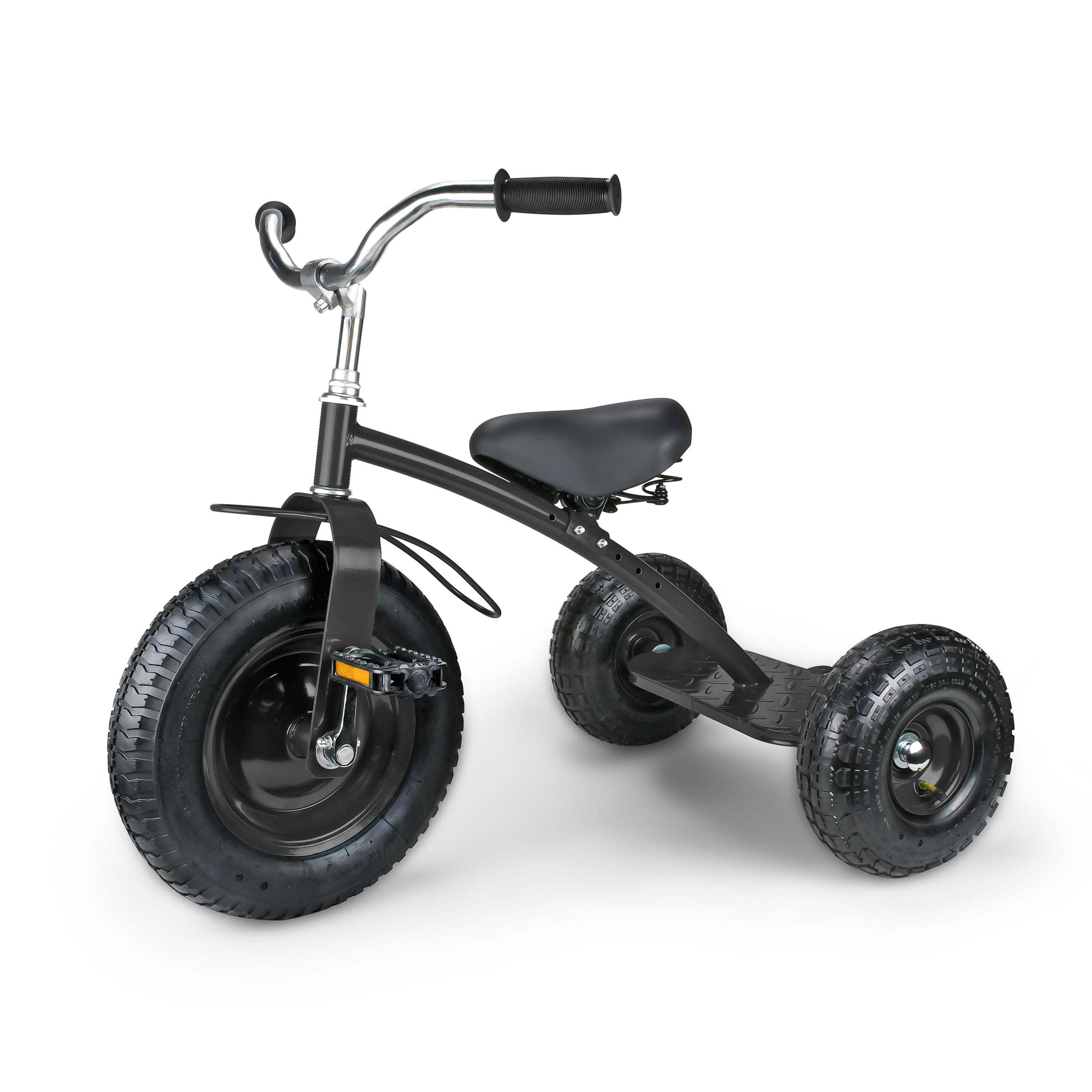 Gener8 Black 25" Deluxe Tricycle with Adjustable Seat for Ages 3 to 7