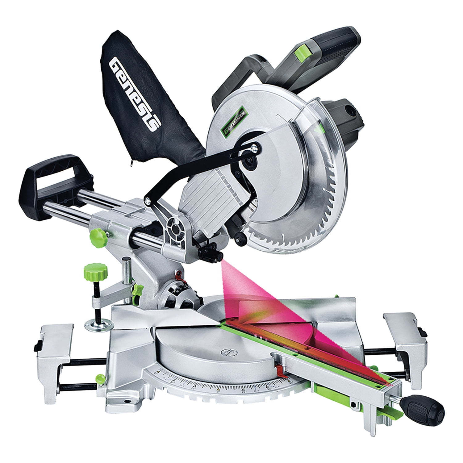 Genesis 10 In. 15-Amp Sliding Compound Miter Saw with Laser GMSDR1015LC