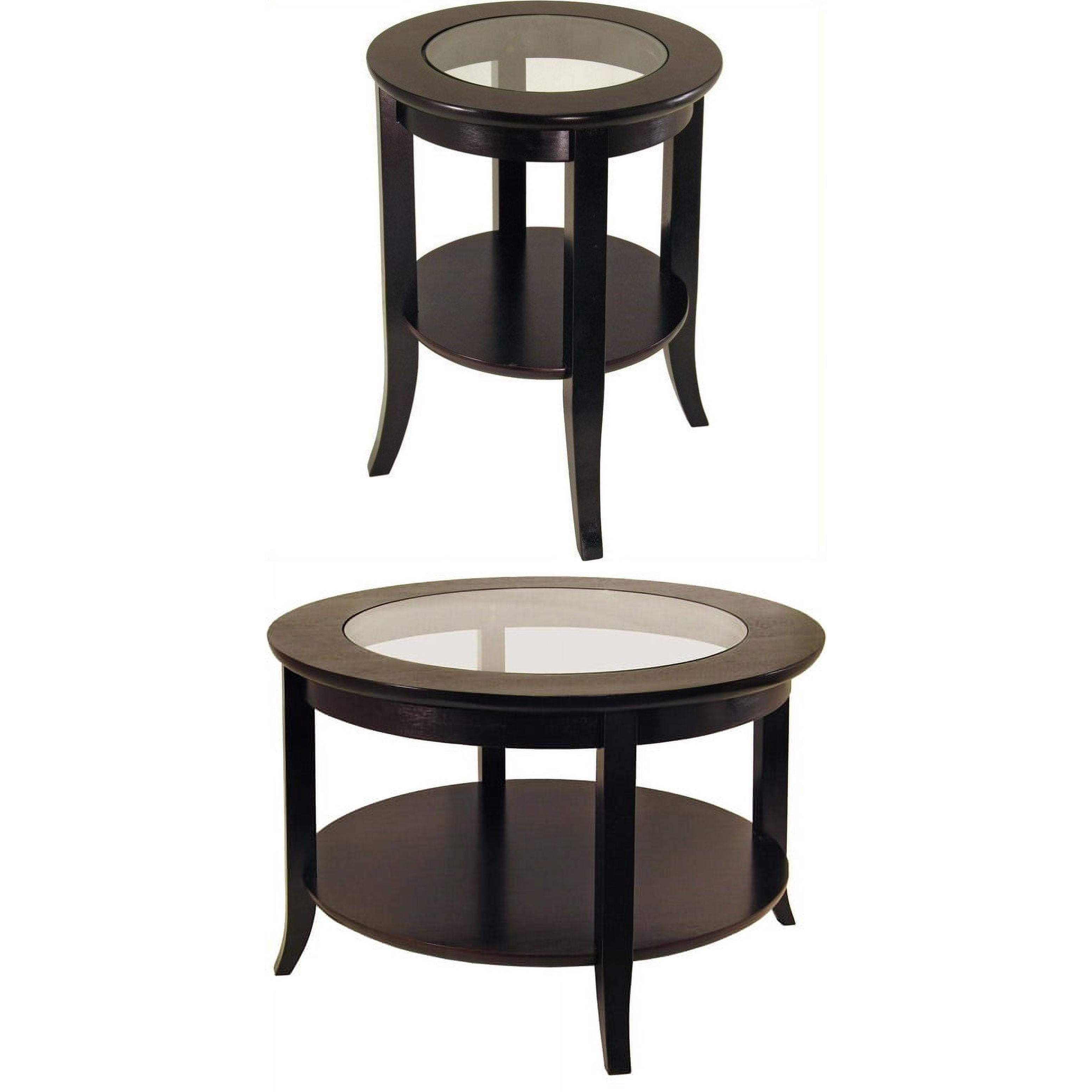Genoa 2 Piece Coffee & End Table Value Bundle, Espresso