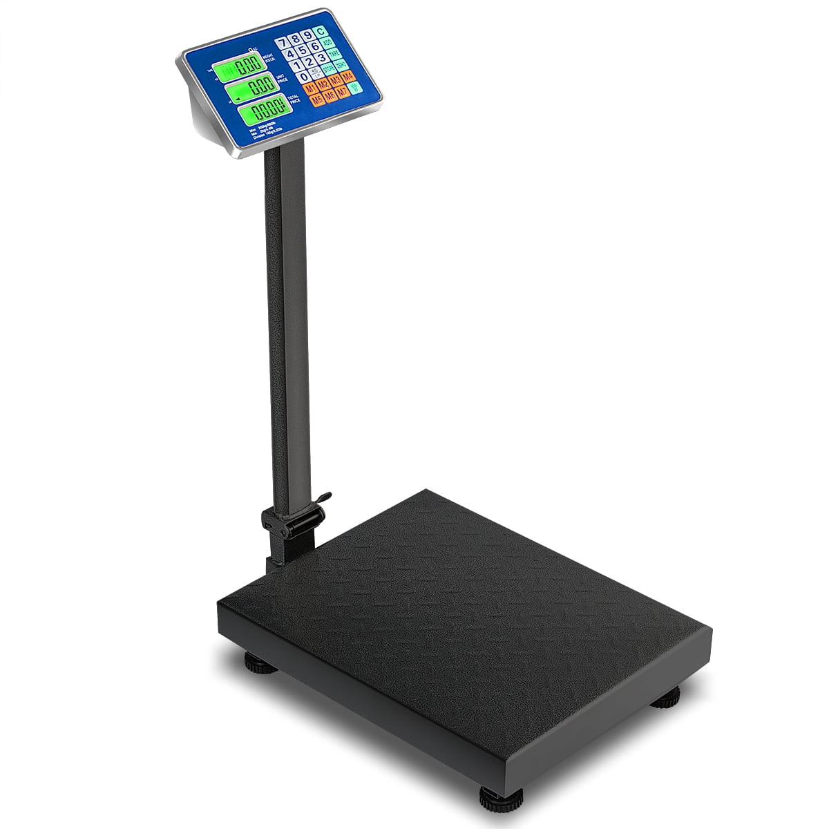Gymax 660lbs Weight Platform Scale Digital Floor Folding Scale Postal Shipping Mailing