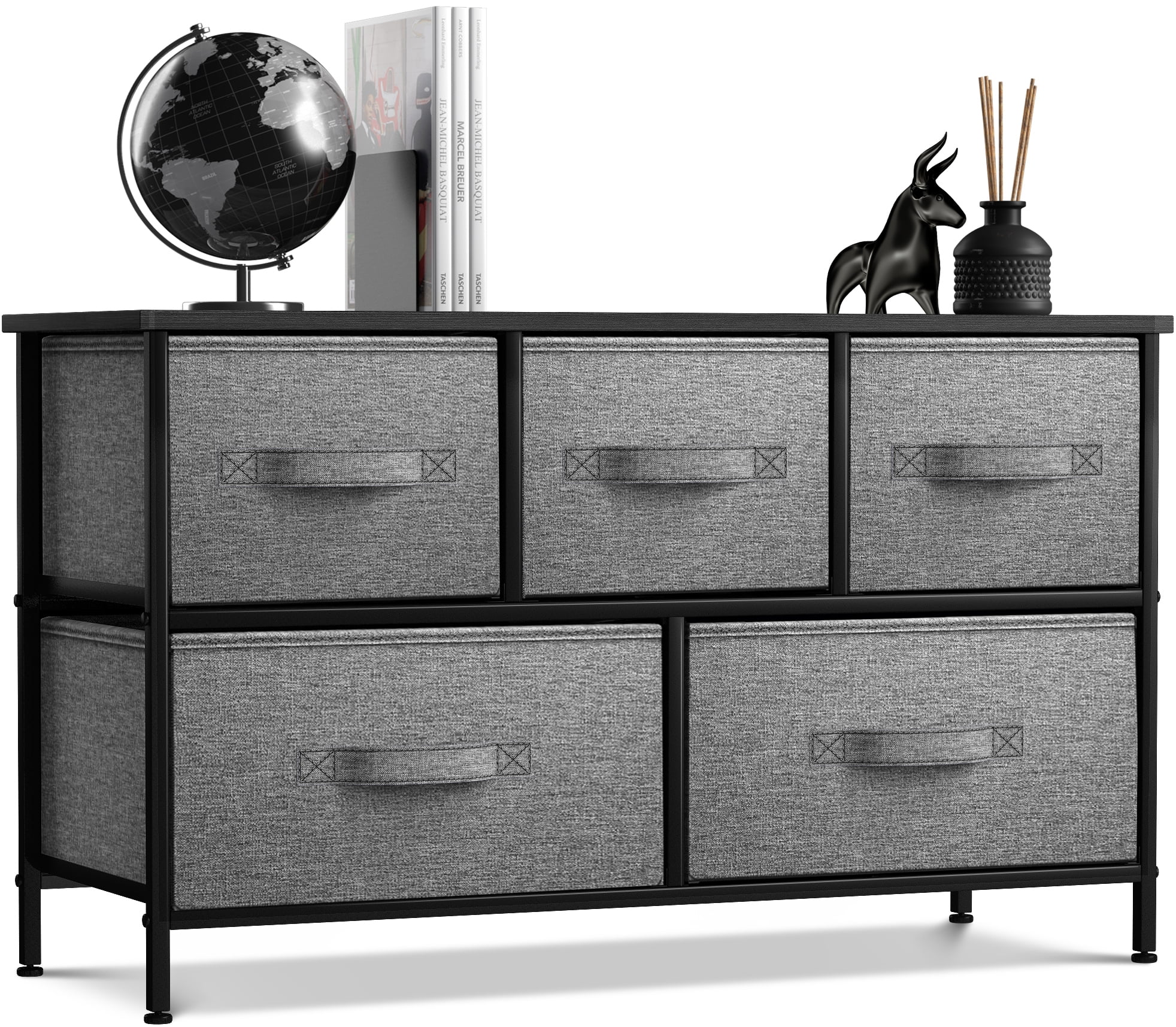GGI International 5-drawer Dresser Storage Chest Black