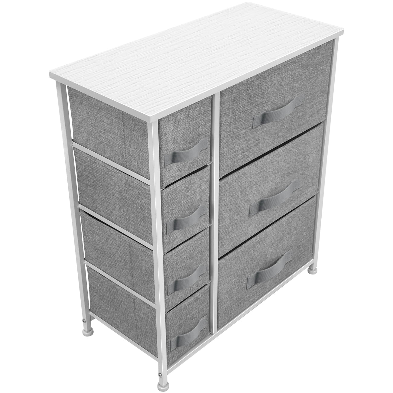 6 Drawers Chest Dresser - White