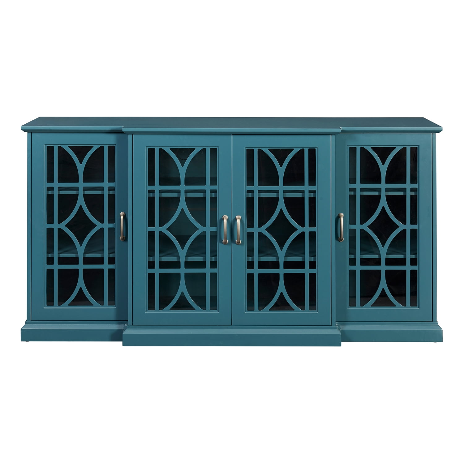 GIA Design Group 4 Door Tier Modern Sideboard Buffet Stand for Storage, 63 inch, Blue