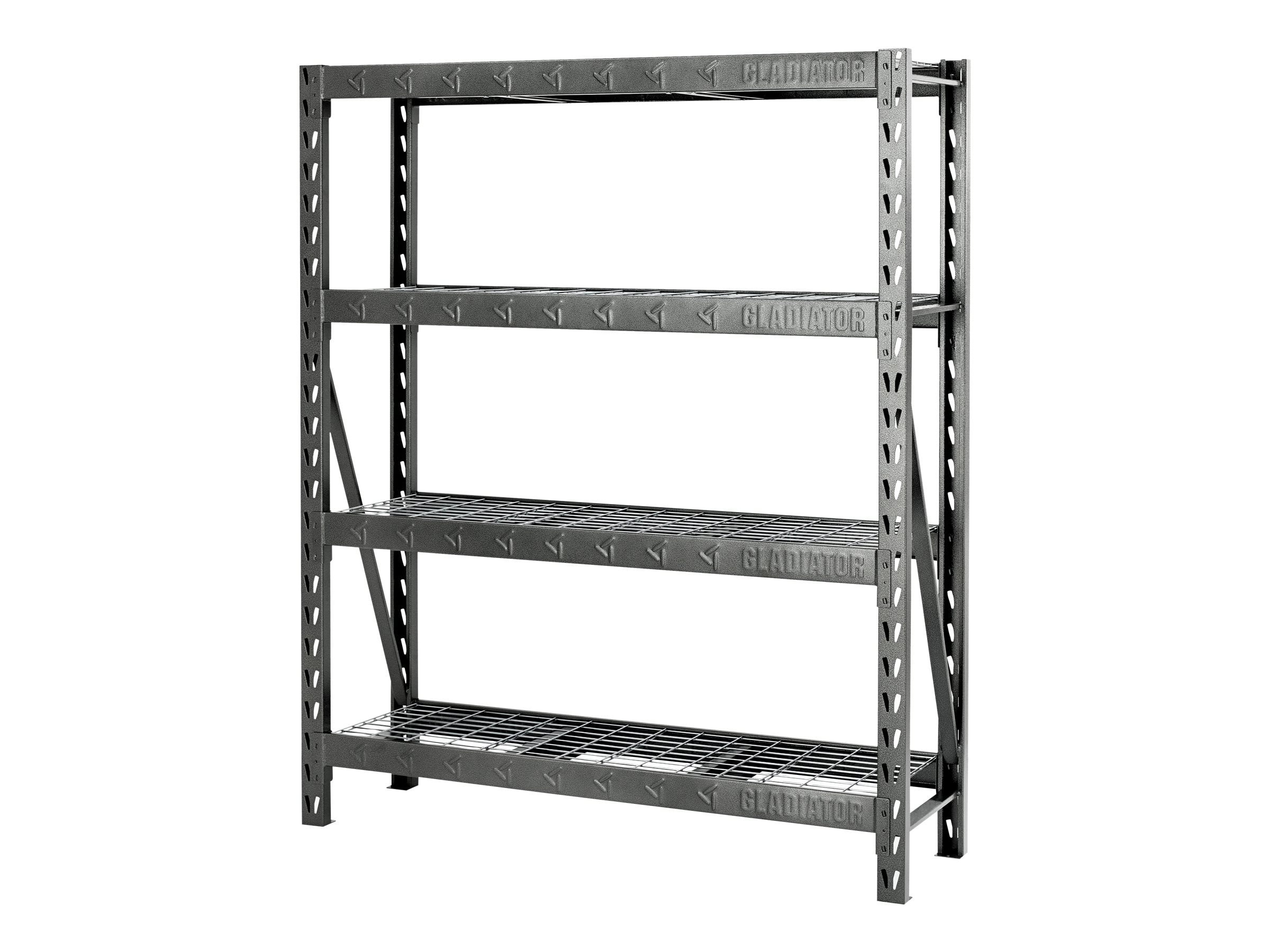GLADIATOR 60" WIDE HEAVY DUTY RACK WITH FOUR 18" DEEP SHELVES