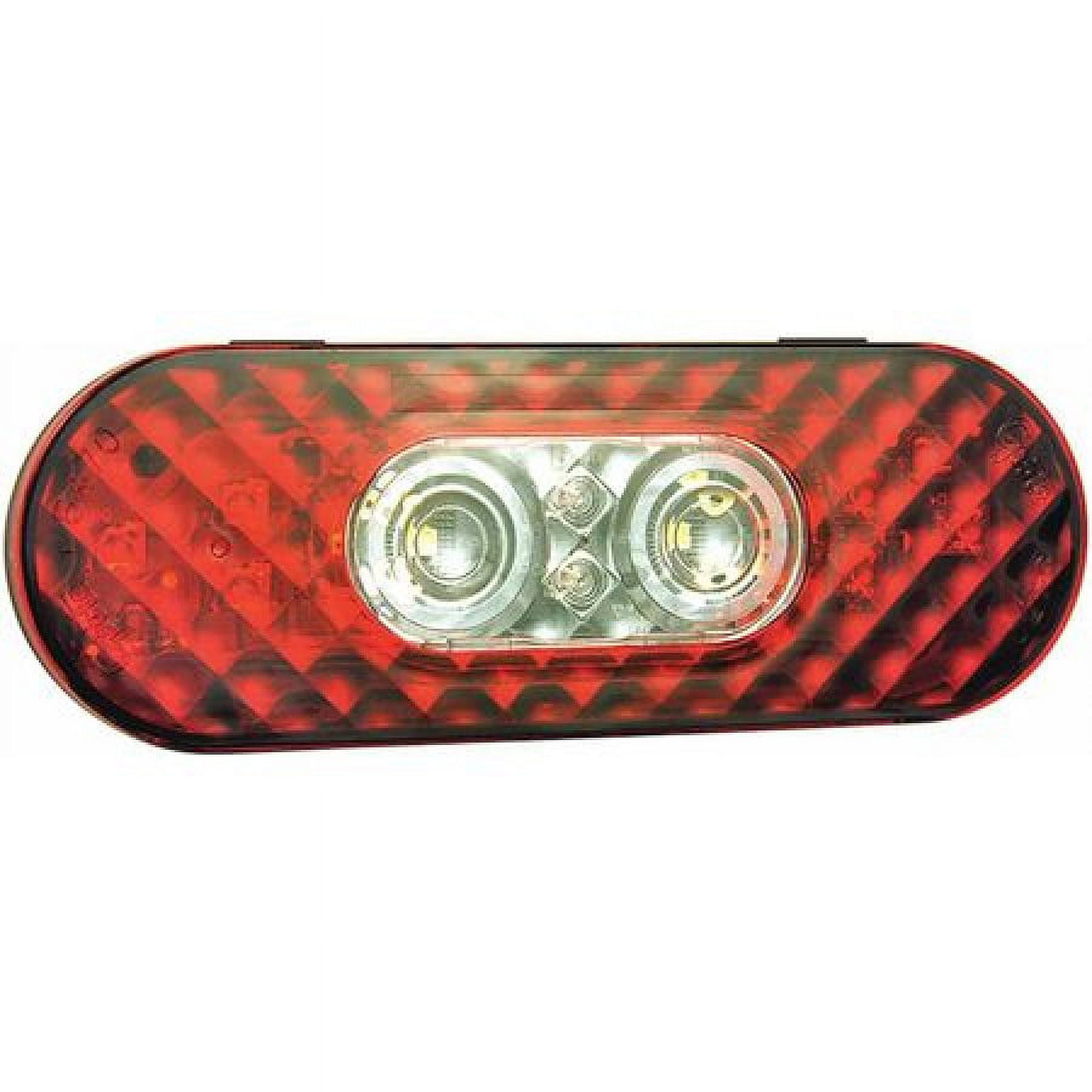 GROTE 54702 Back-Up Light,LED,Red/Clear