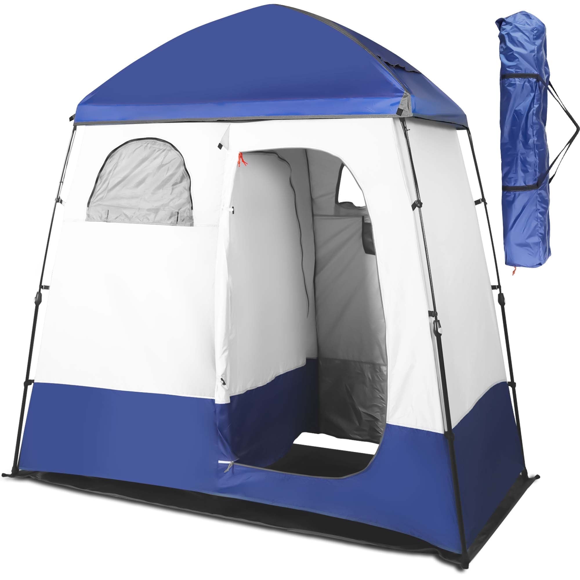 GVDV Camping Shower Tent, 2 - Person Privacy Tent with Carrying Bag