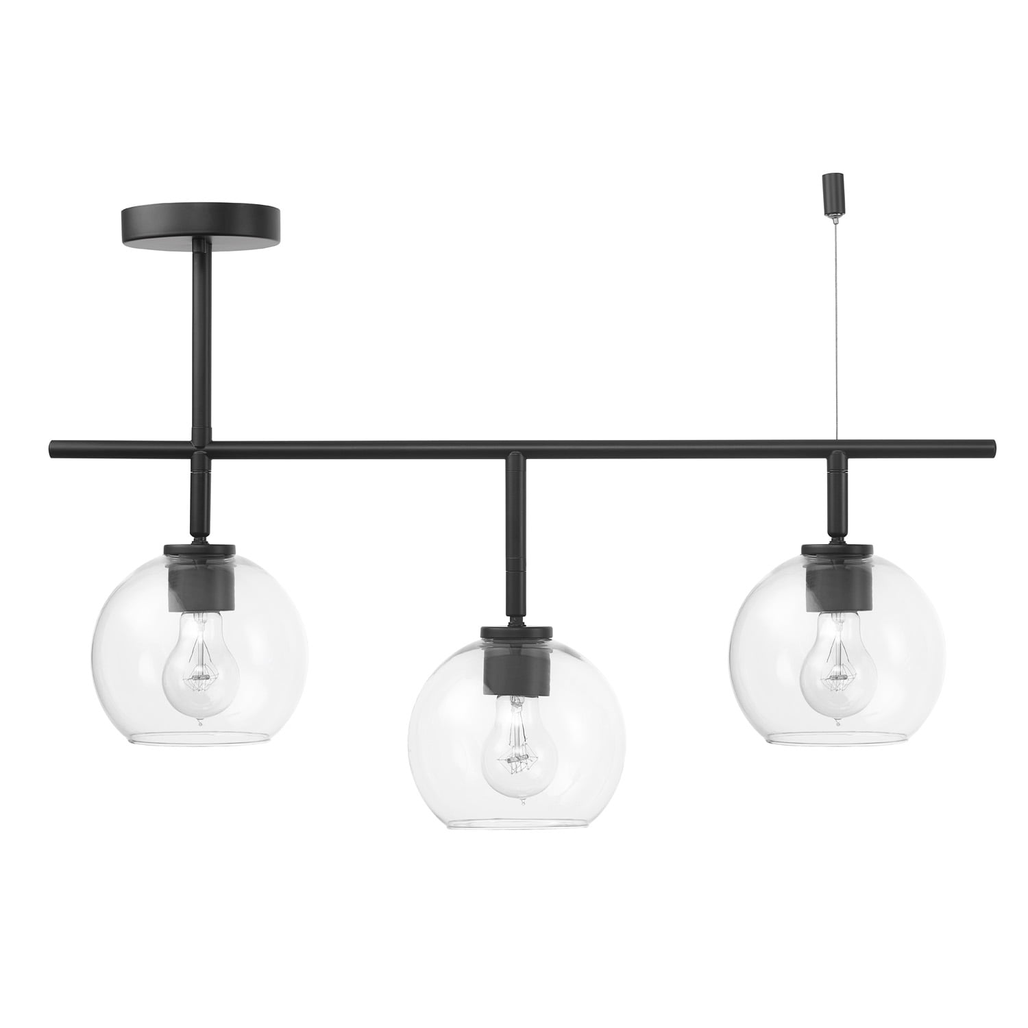 Globe Electric Mika 3-Light Matte Black Track Lighting