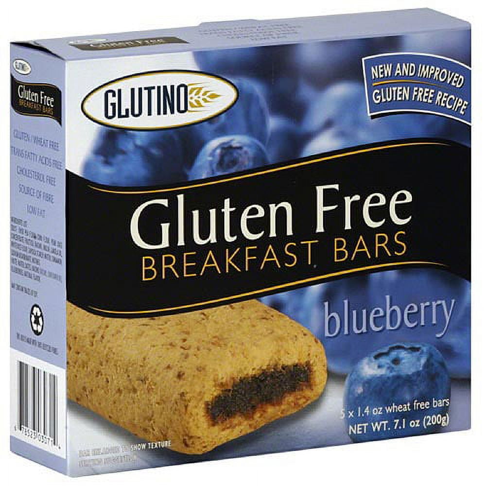 Glutino Gluten Free Blueberry Breakfast Bars, 5 count, (Pack of 12)
