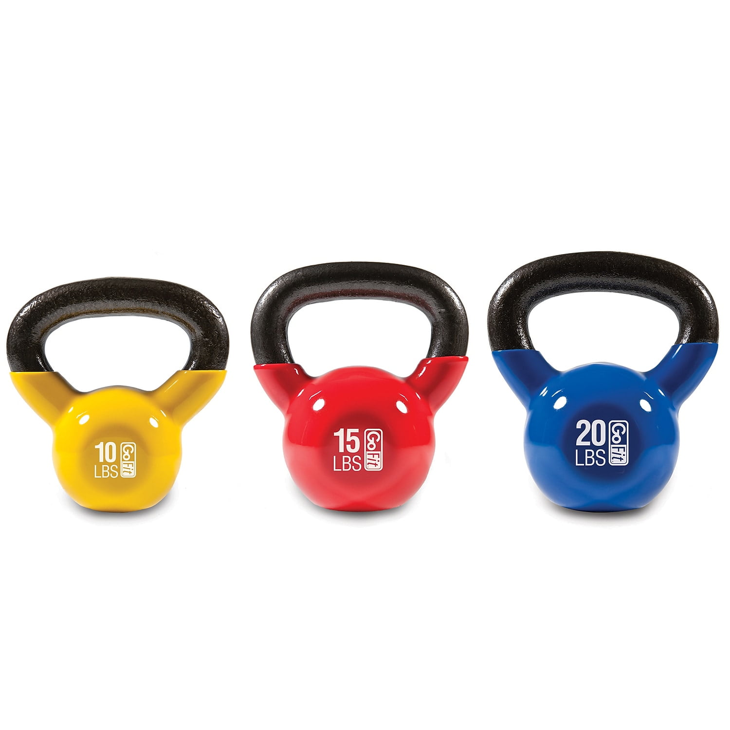 GoFit GF-KBK3N Ultimate Kettlebell Fit 3 piece per pack