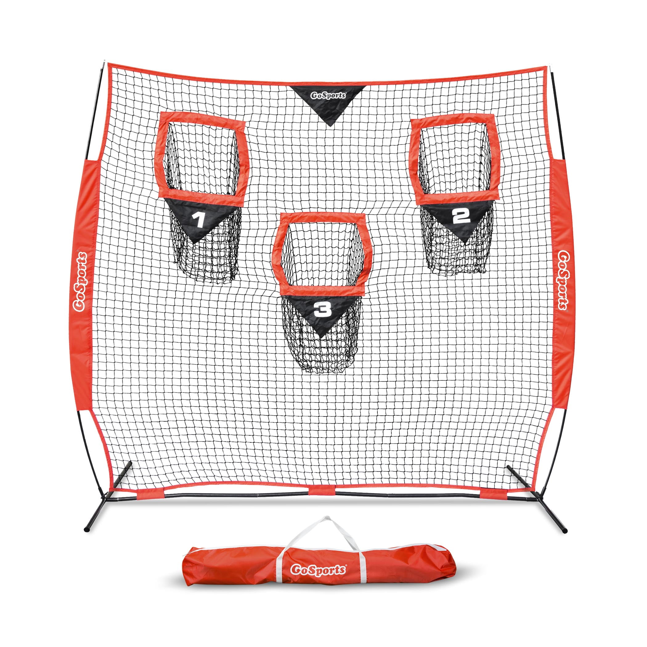 GoSports 8' x 8' Football Throwing Net - Improve QB Throwing Accuracy