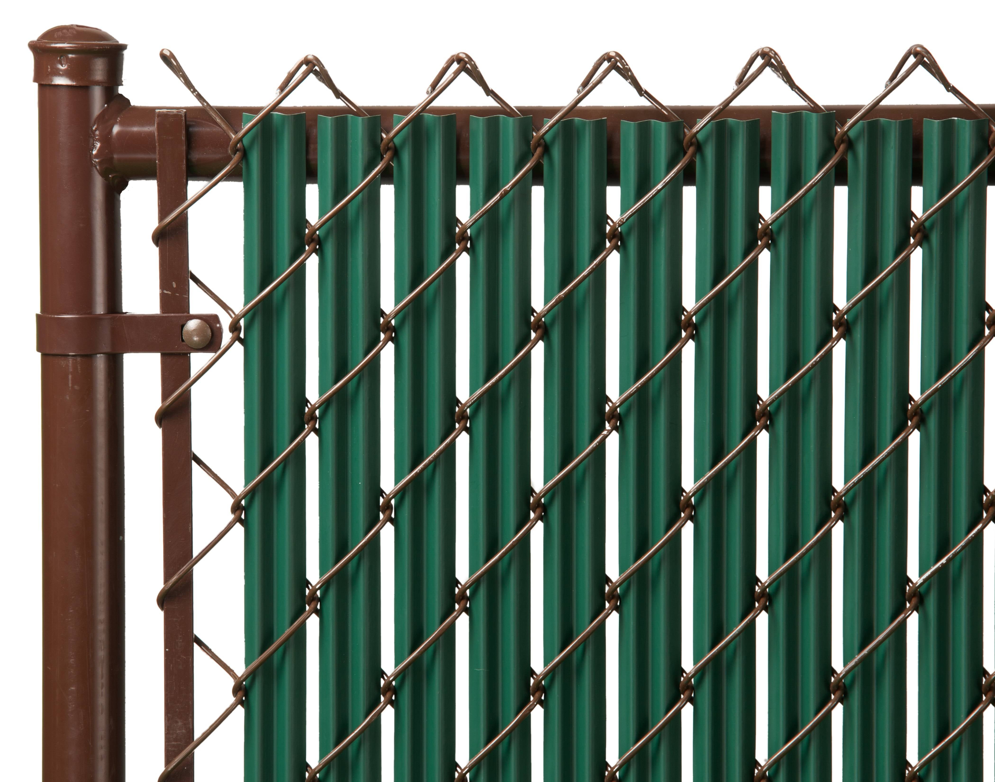 Green 4ft Ridged Slat for Chain Link Fence
