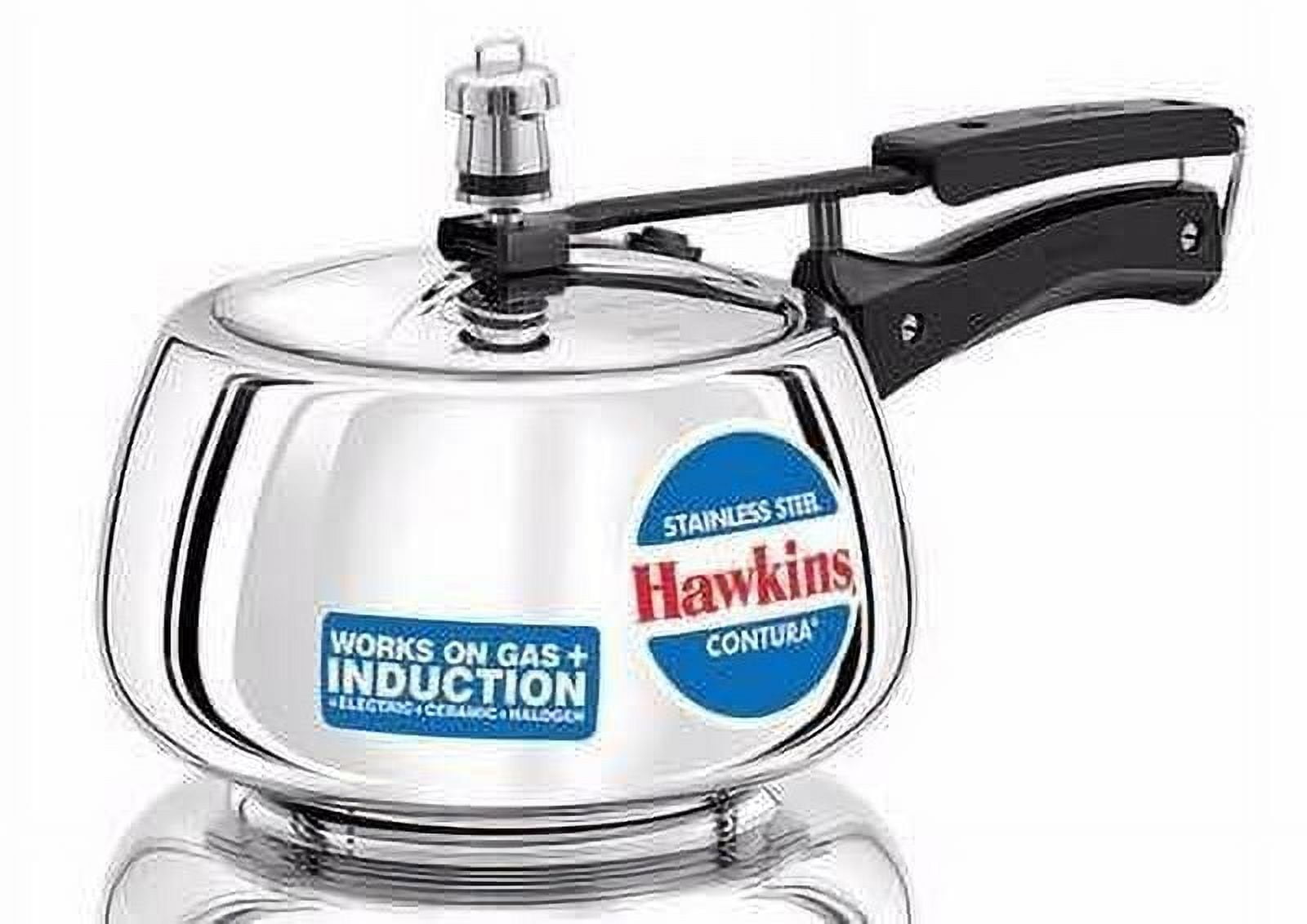 Hawkins Contura 3 L Stainless Steel Stovetop Induction Compatible Pressure Cooker